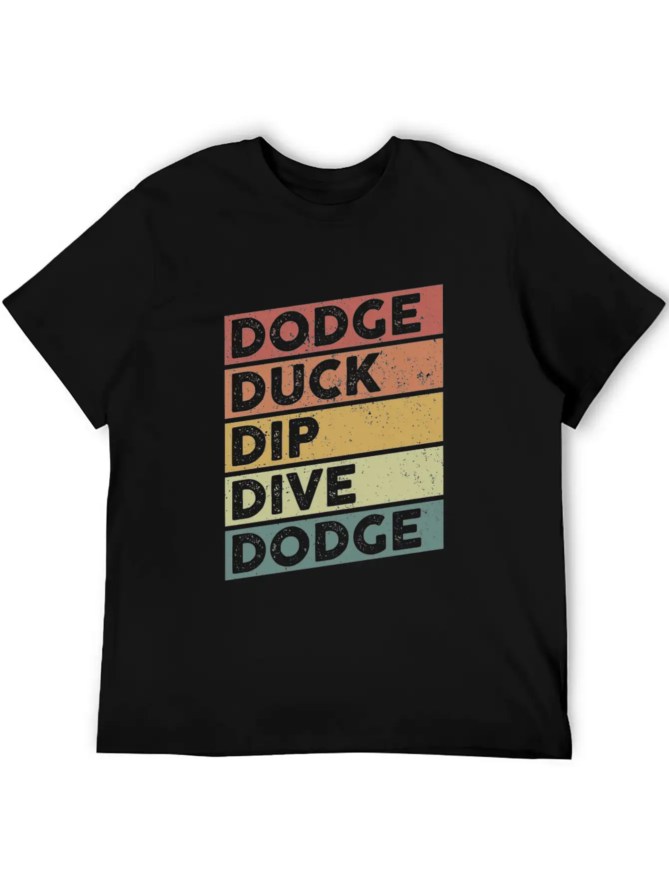 Dodge Duck Dip Dive Dodge Funny Dodgeball Design Timeless Short Sleeve Tee – Comfy And Minimalist Design
