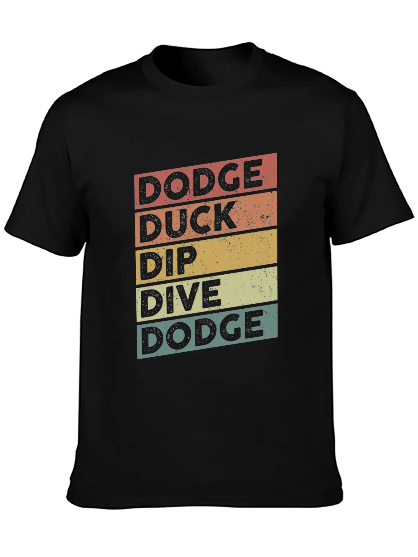 Dodge Duck Dip Dive Dodge Funny Dodgeball Design Timeless Short Sleeve Tee – Comfy And Minimalist Design
