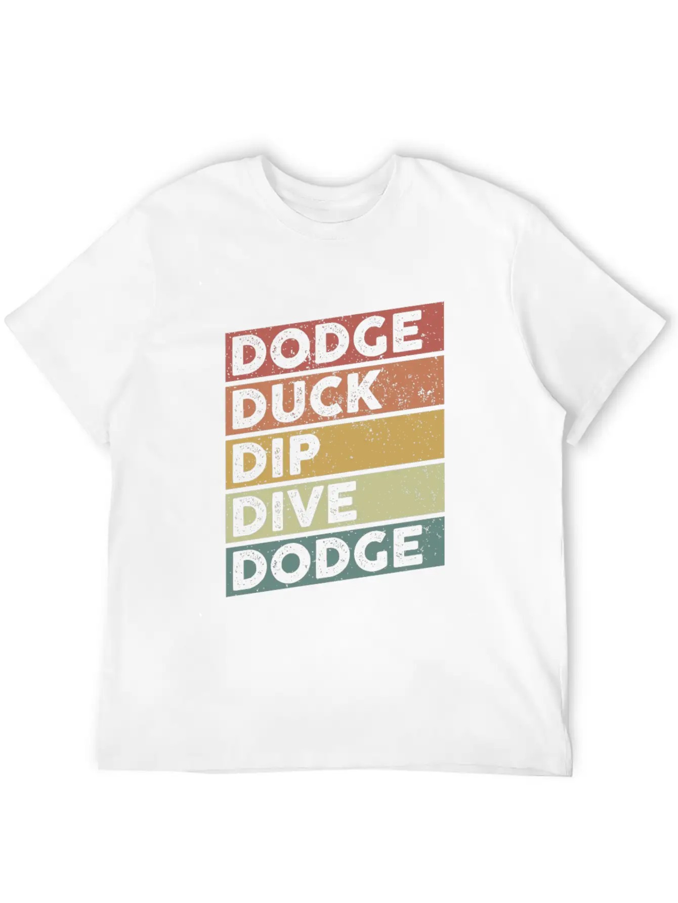 Dodge Duck Dip Dive Dodge Funny Dodgeball Design Timeless Short Sleeve Tee – Comfy And Minimalist Design