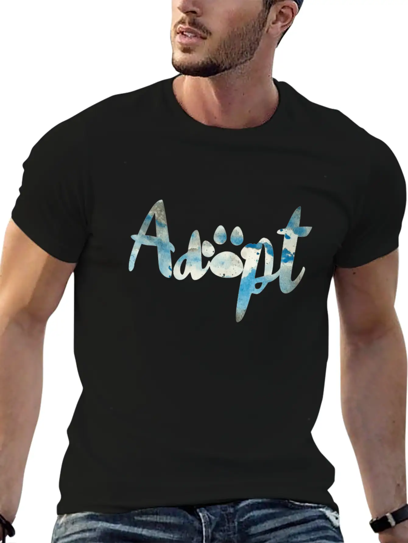 Dog Adoption Basic Graphic T-Shirt – Daily Comfort In Soft Cotton