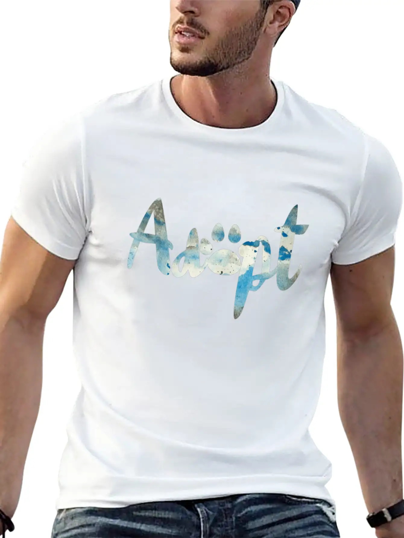 Dog Adoption Basic Graphic T-Shirt – Daily Comfort In Soft Cotton