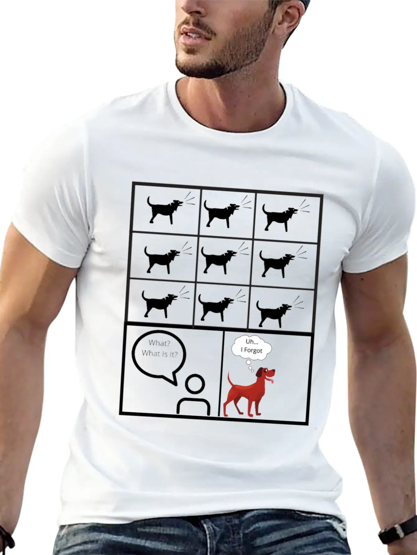 Dog Barking For No Reason Funny Timeless Short Sleeve Tee – Comfy And Minimalist Design