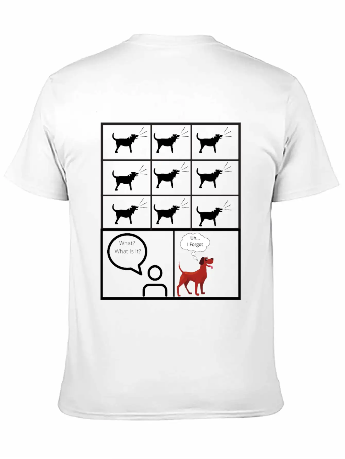 Dog Barking For No Reason Funny Timeless Short Sleeve Tee – Comfy And Minimalist Design