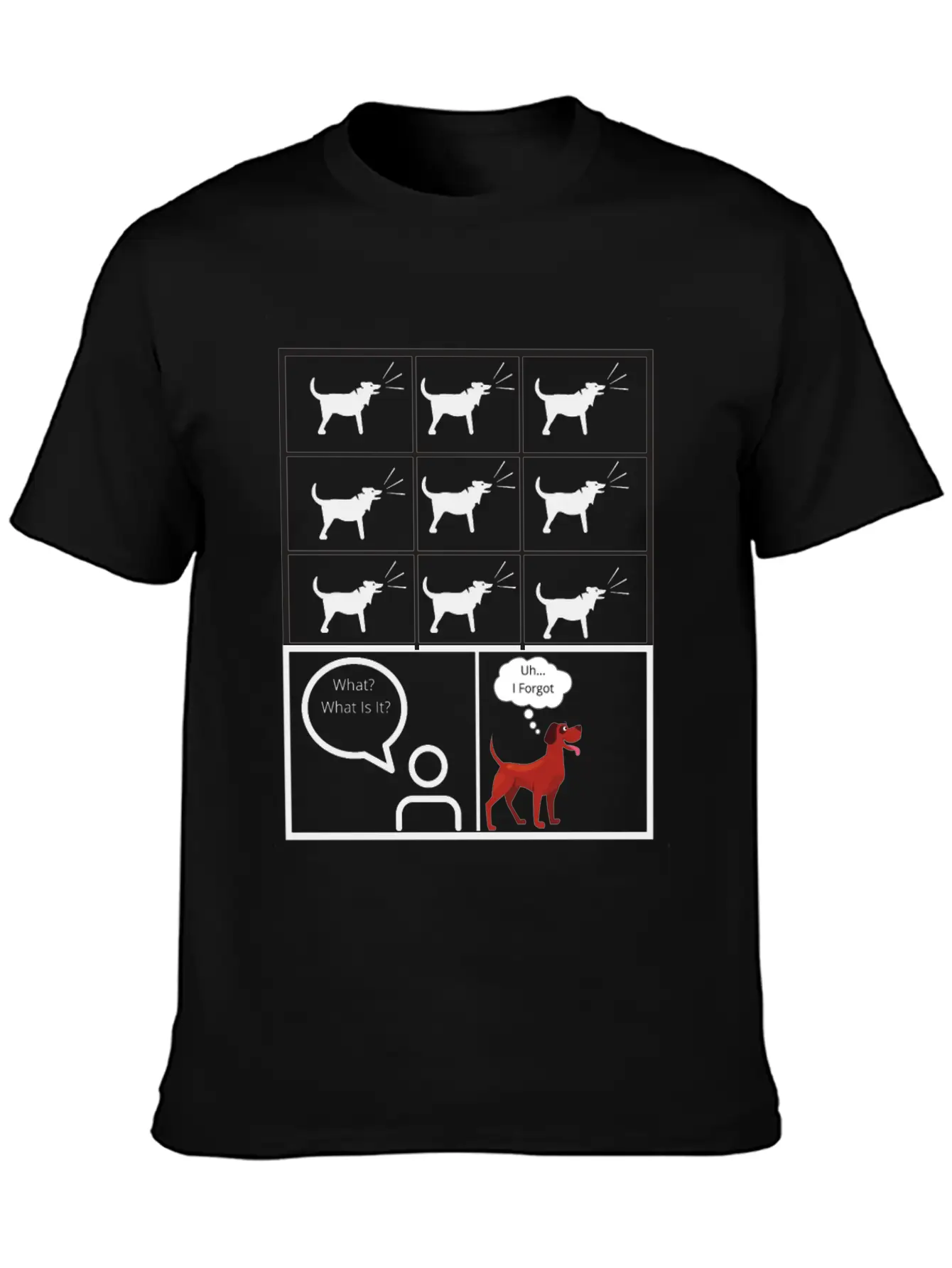 Dog Barking For No Reason Funny Timeless Short Sleeve Tee – Comfy And Minimalist Design