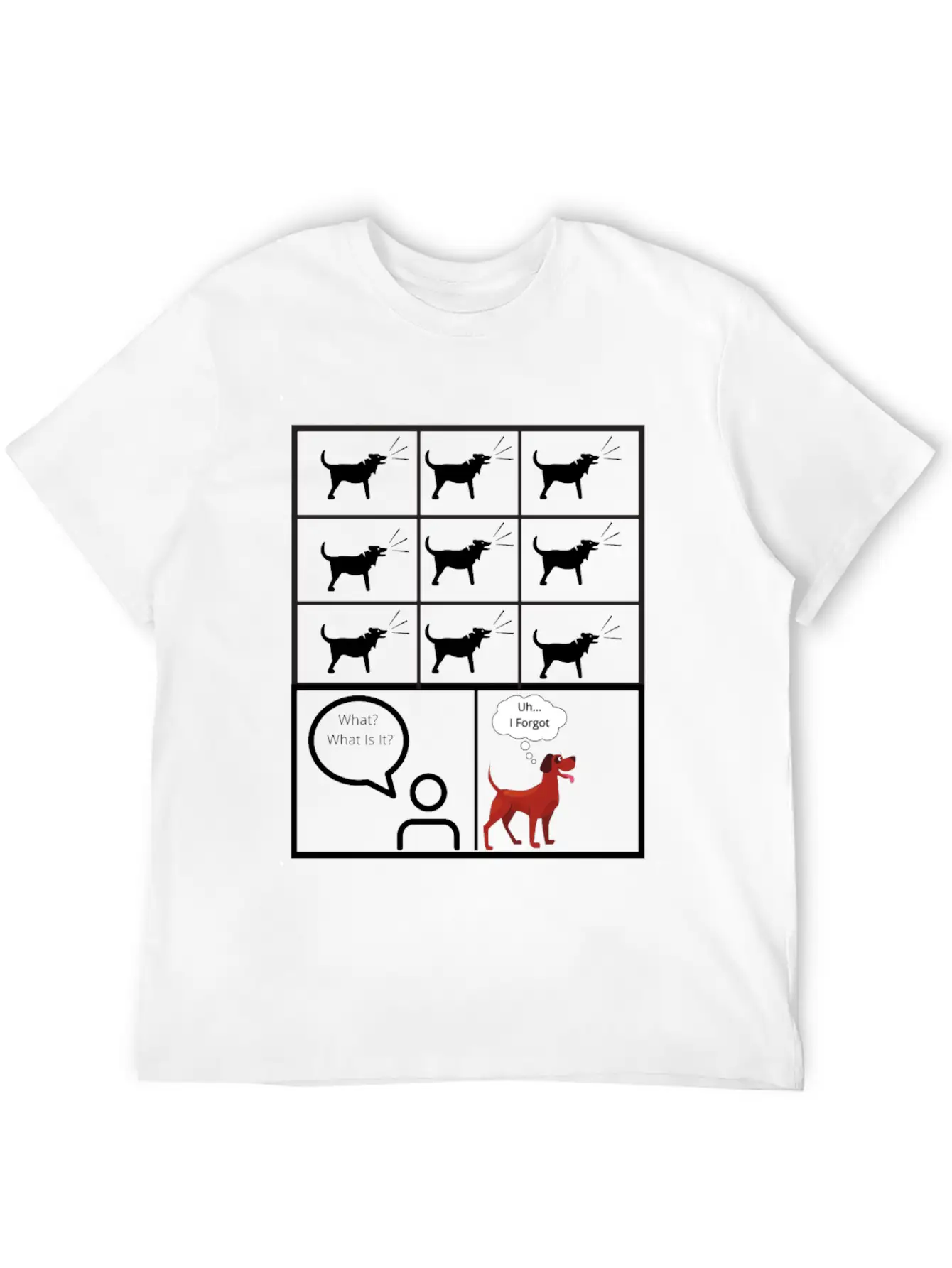 Dog Barking For No Reason Funny Timeless Short Sleeve Tee – Comfy And Minimalist Design