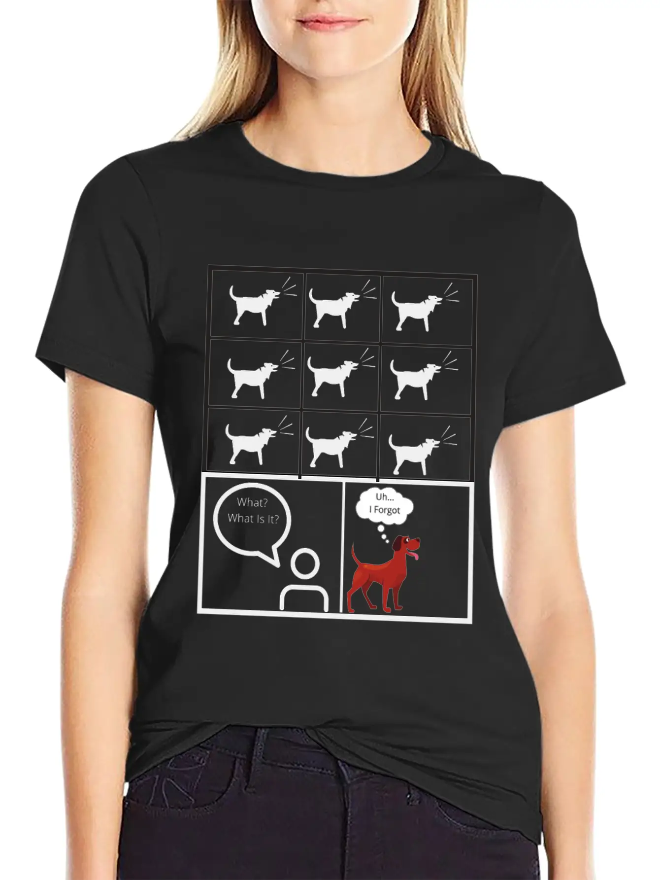 Dog Barking For No Reason Funny Timeless Short Sleeve Tee – Comfy And Minimalist Design