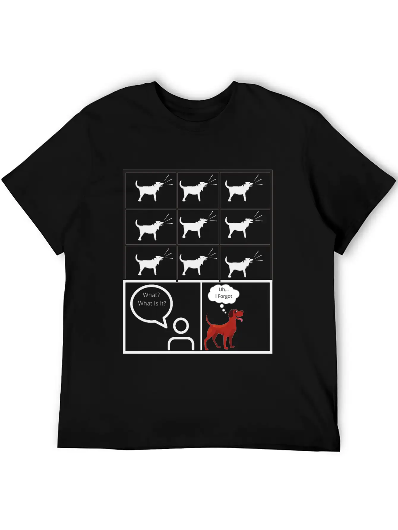 Dog Barking For No Reason Funny Timeless Short Sleeve Tee – Comfy And Minimalist Design