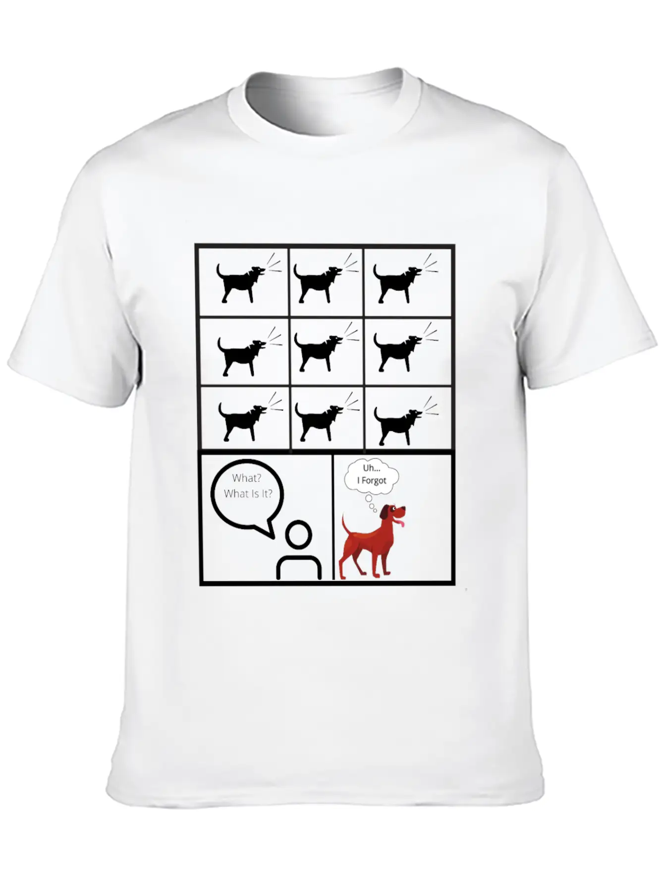 Dog Barking For No Reason Funny Timeless Short Sleeve Tee – Comfy And Minimalist Design