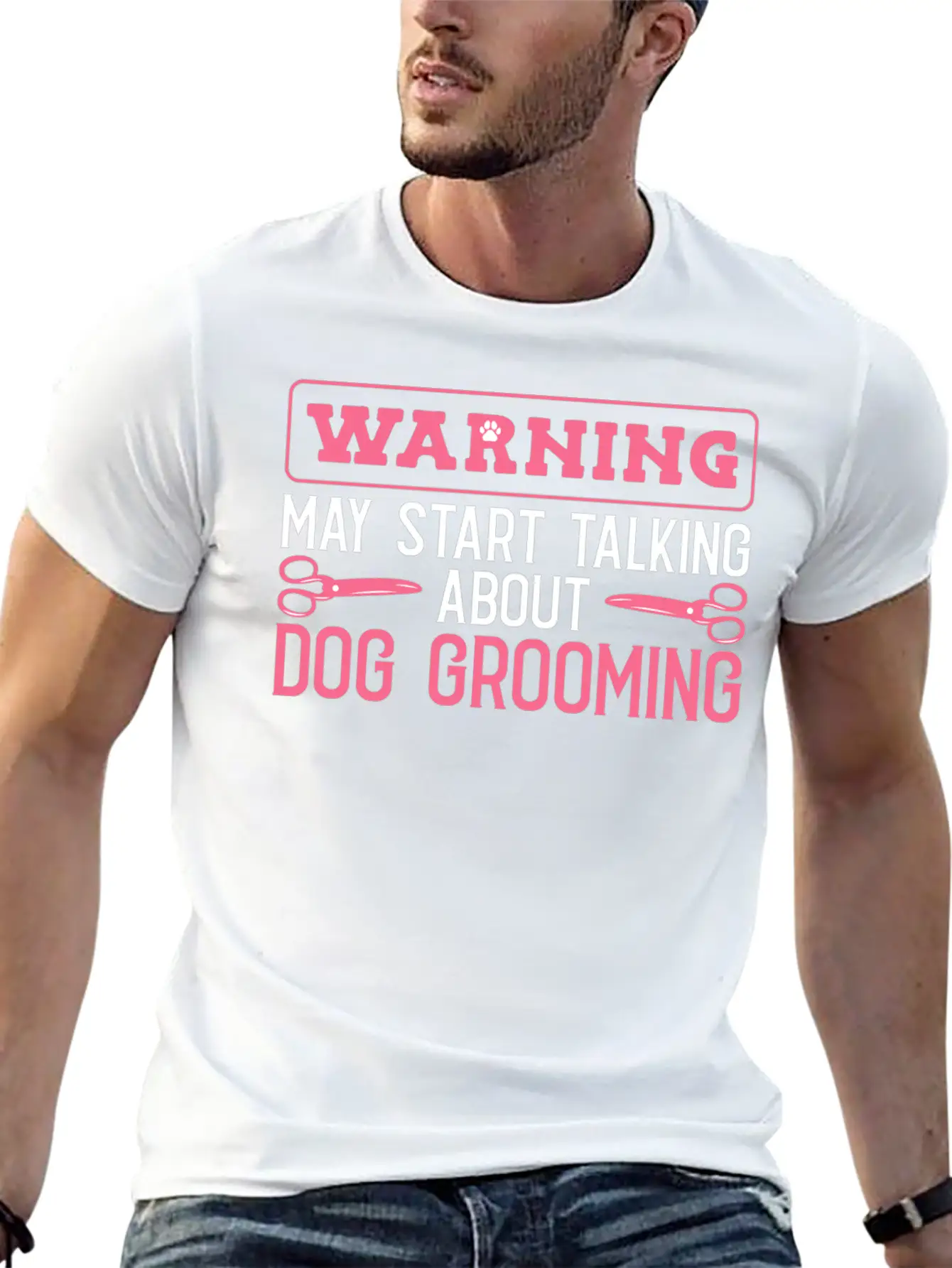 Dog Groomer Dog Grooming Stylish Everyday T-Shirt – Unisex Basic Cotton Tee