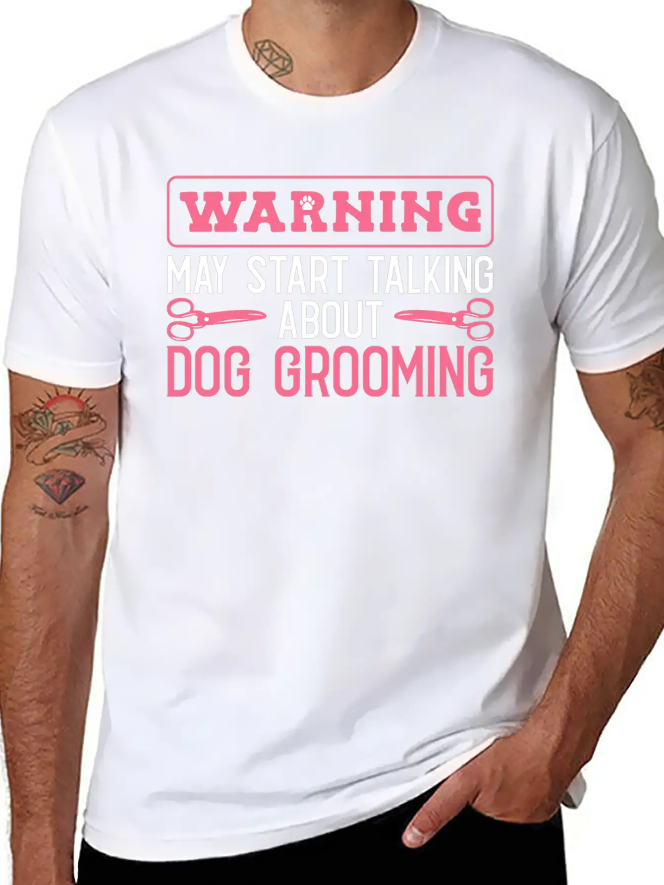 Dog Groomer Dog Grooming Stylish Everyday T-Shirt – Unisex Basic Cotton Tee