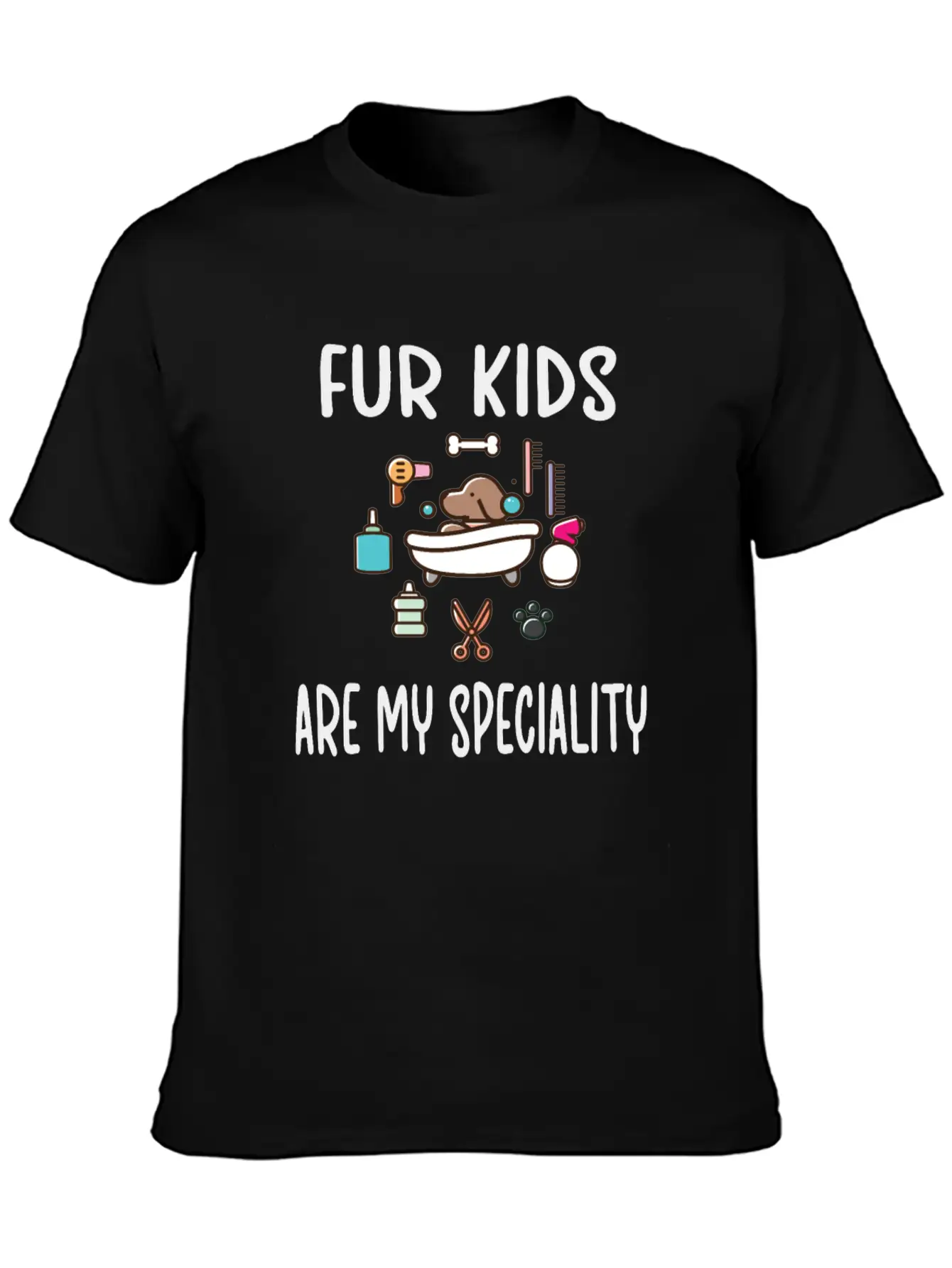 Dog Groomer Gifts | Puppy Pet Grooming Dog Salon Unisex Short Sleeve Soft Cotton T-Shirt – Casual Everyday Wear