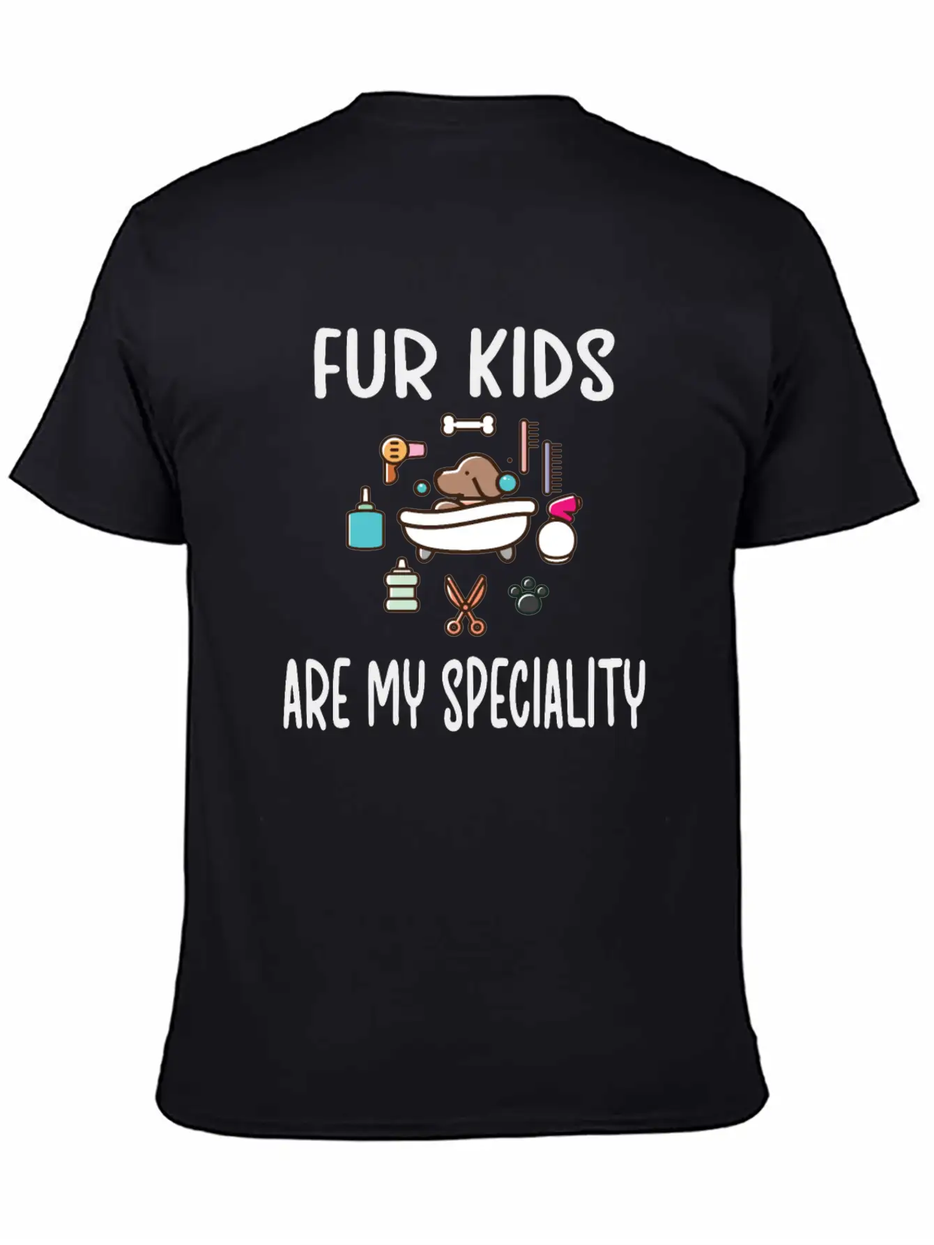Dog Groomer Gifts | Puppy Pet Grooming Dog Salon Unisex Short Sleeve Soft Cotton T-Shirt – Casual Everyday Wear