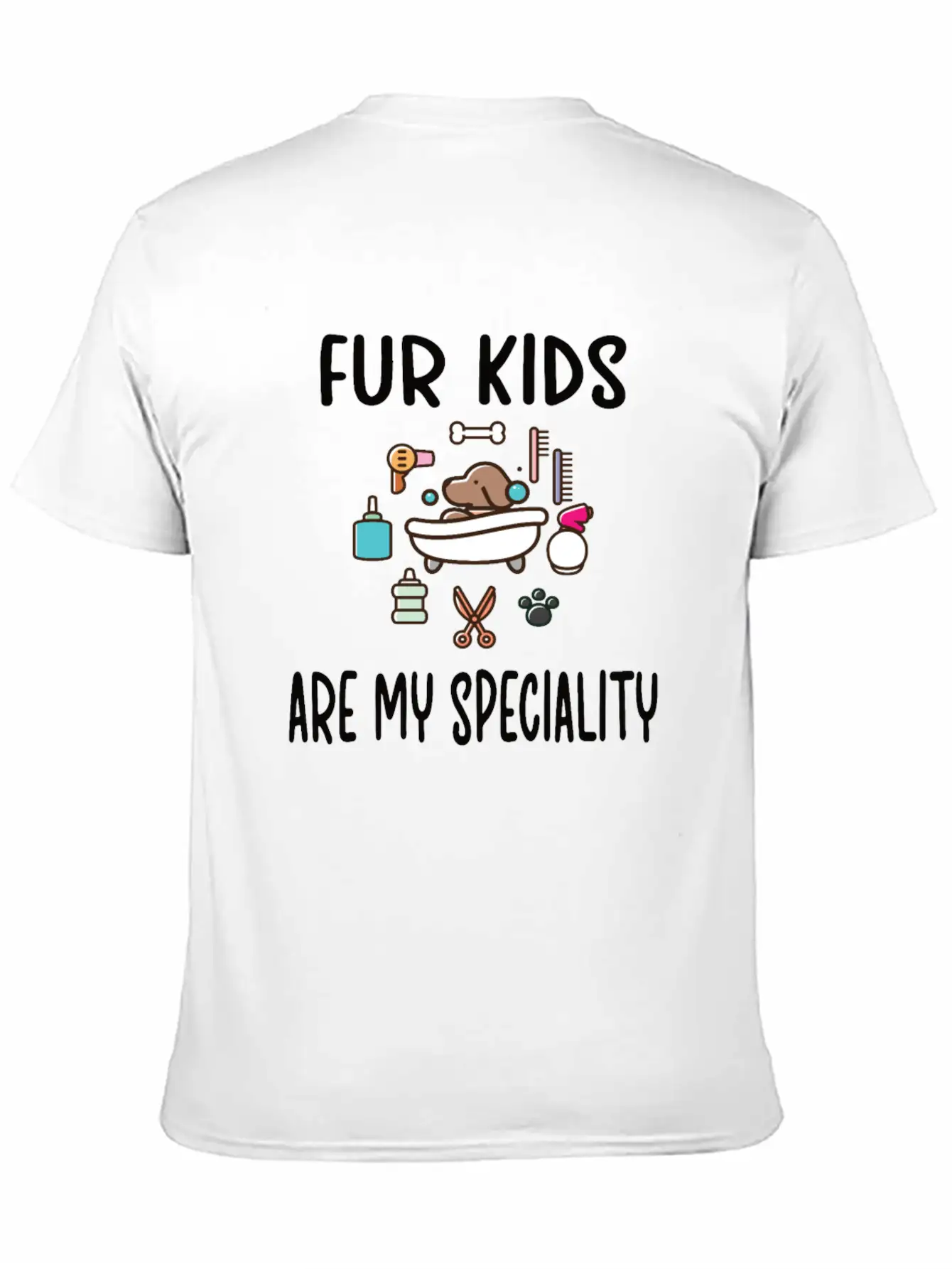 Dog Groomer Gifts | Puppy Pet Grooming Dog Salon Unisex Short Sleeve Soft Cotton T-Shirt – Casual Everyday Wear