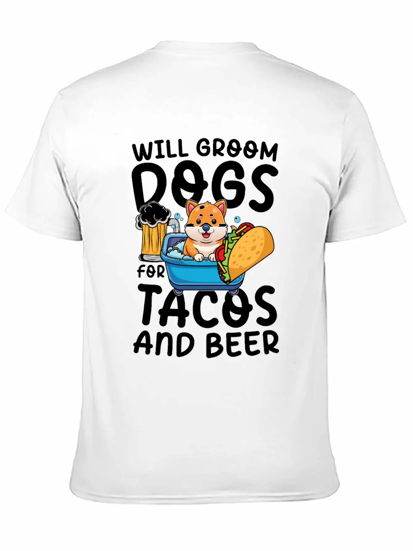 Dog Grooming Where Breeds Are Made Up Stylish Everyday T-Shirt – Unisex Basic Cotton Tee