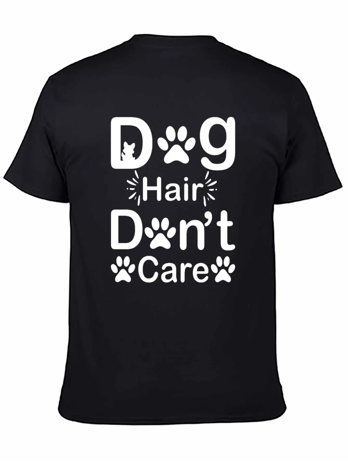 Dog Hair I Don't Care - Funny Cuddler Dog Groomer Stylish Everyday T-Shirt – Unisex Basic Cotton Tee