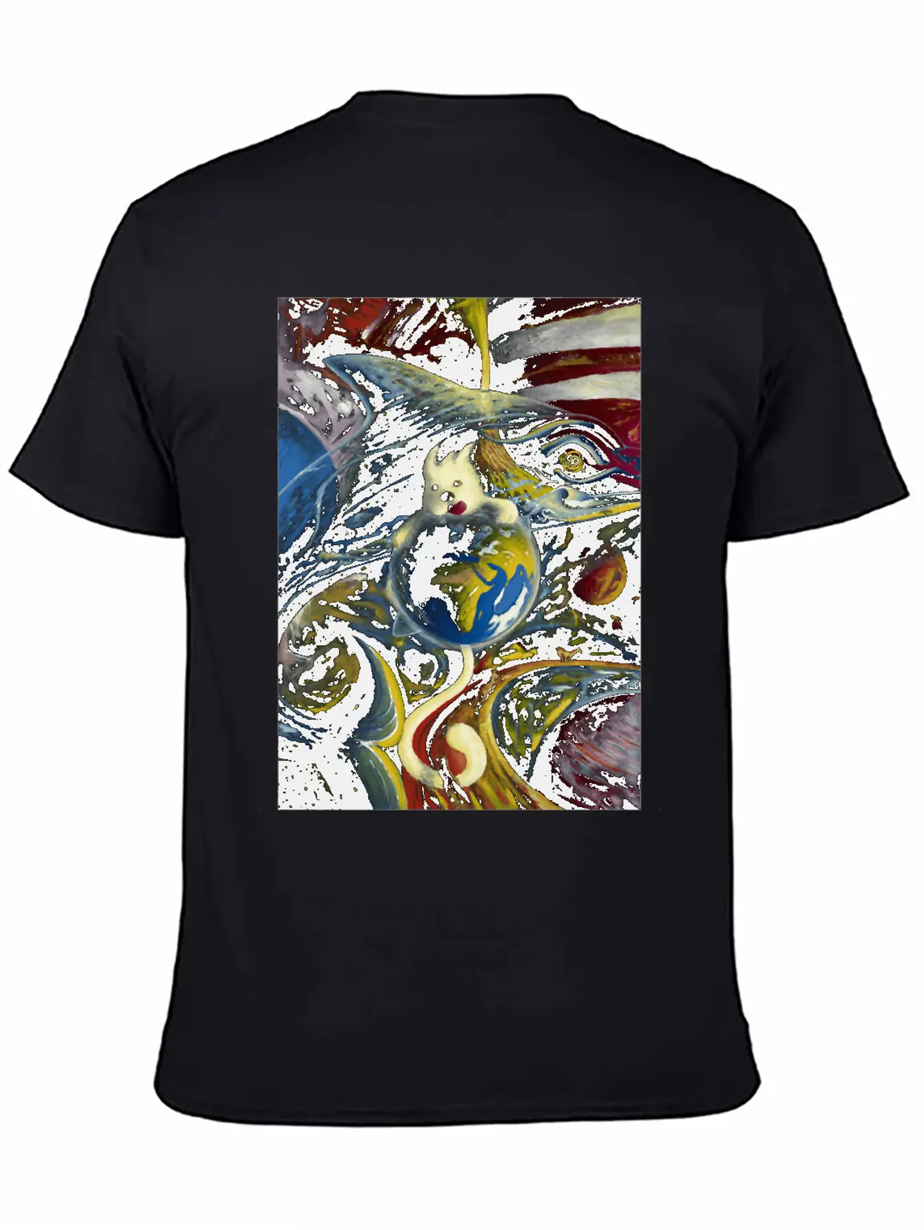Dog In Space Timeless Short Sleeve Tee – Comfy And Minimalist Design