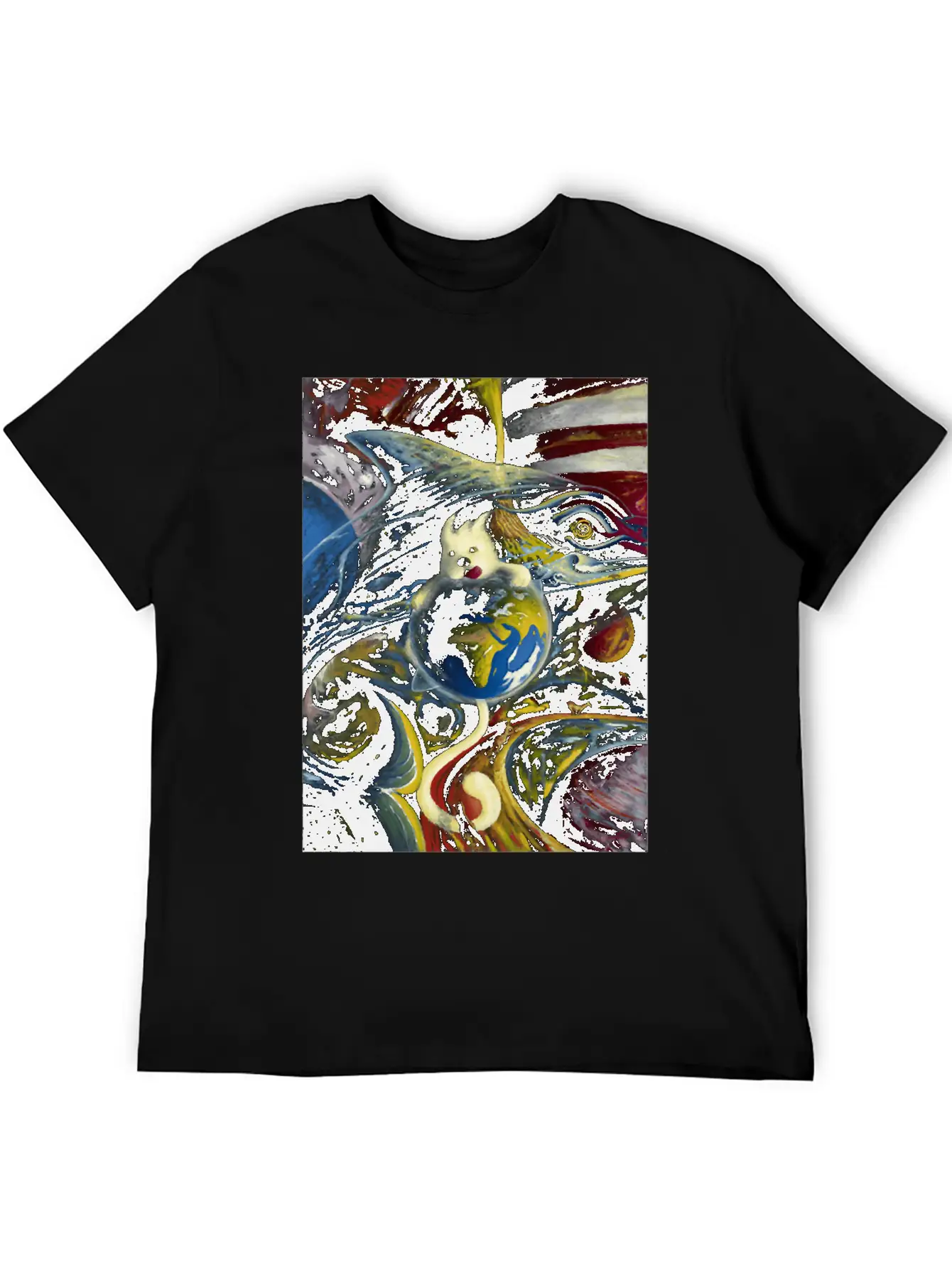 Dog In Space Timeless Short Sleeve Tee – Comfy And Minimalist Design