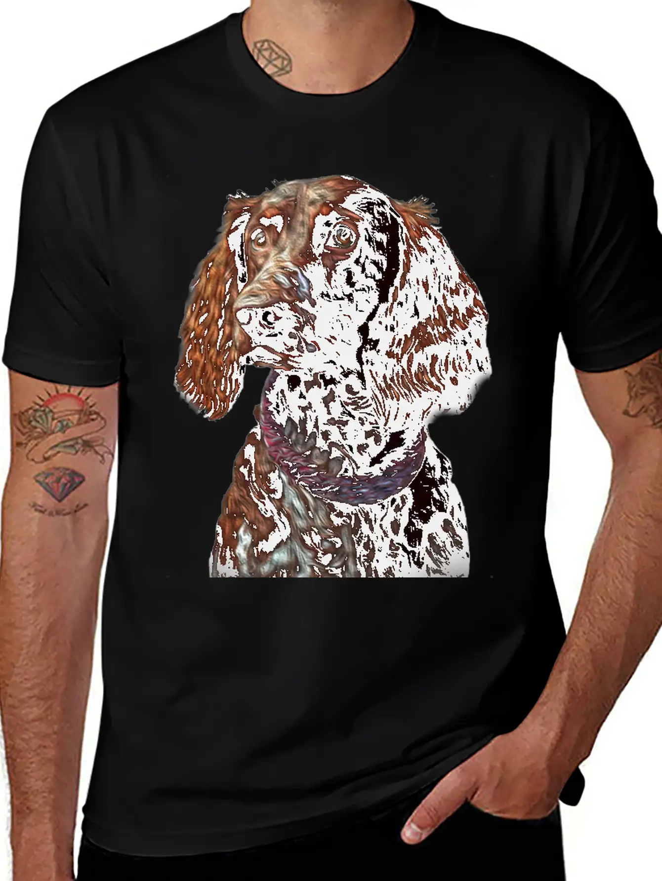 Dog Is Love - Gift For Setter Dog Lovers Unisex Casual T-Shirt – Clean Design For Daily Comfort