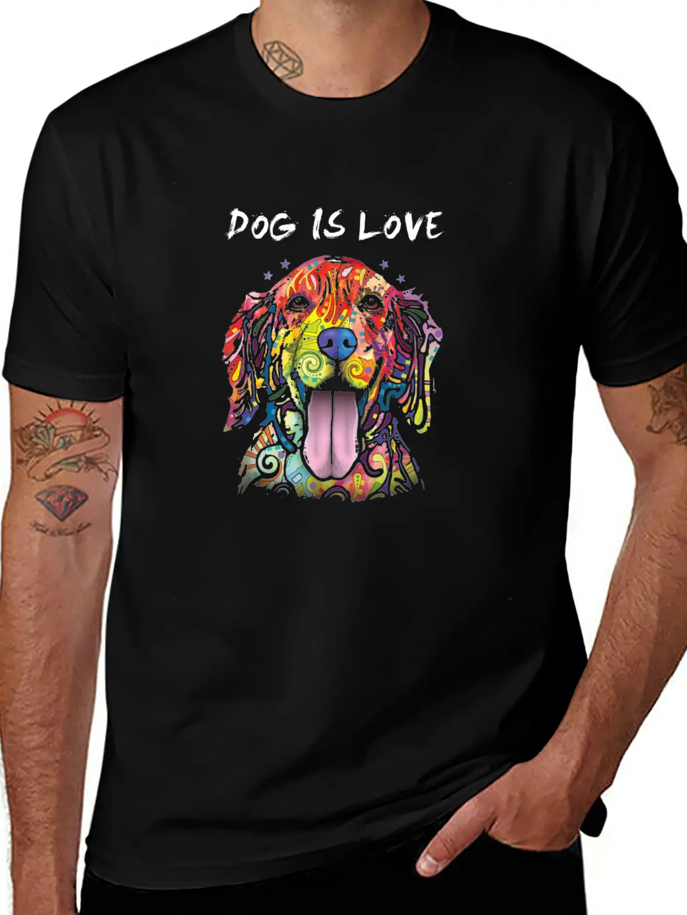 DOG LOVE COOL BIRTHDAY PRESENT SURPRISE IDEA Timeless Short Sleeve Tee – Comfy And Minimalist Design
