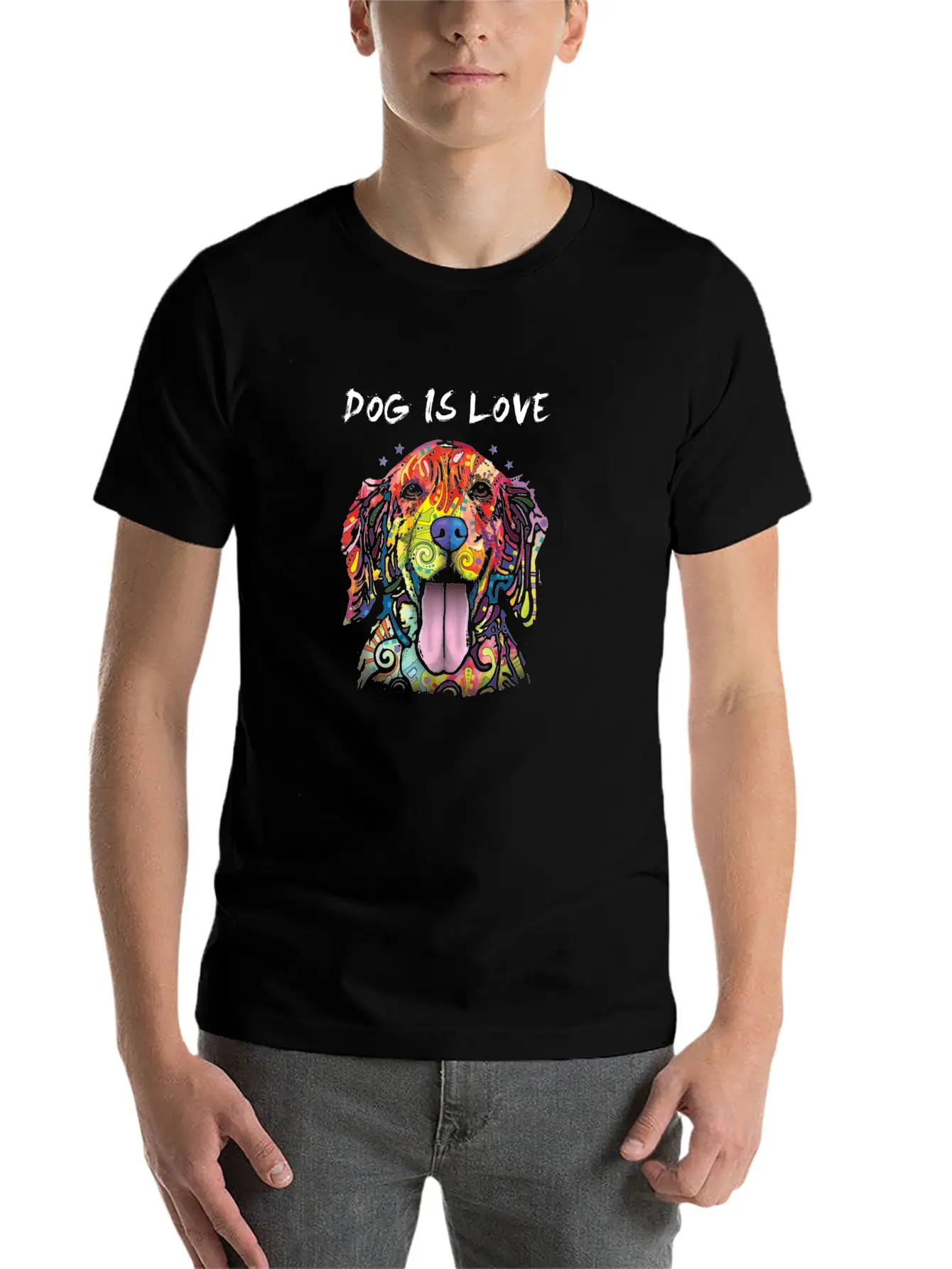 DOG LOVE COOL BIRTHDAY PRESENT SURPRISE IDEA Timeless Short Sleeve Tee – Comfy And Minimalist Design