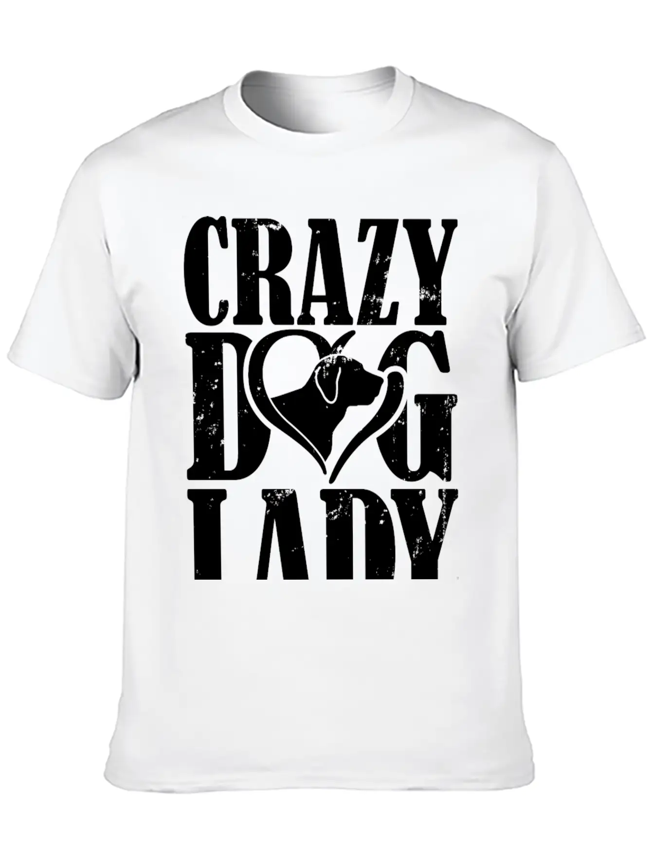 Dog Lover - Crazy Dog Lady T - Shirt Basic Graphic T-Shirt – Daily Comfort In Soft Cotton