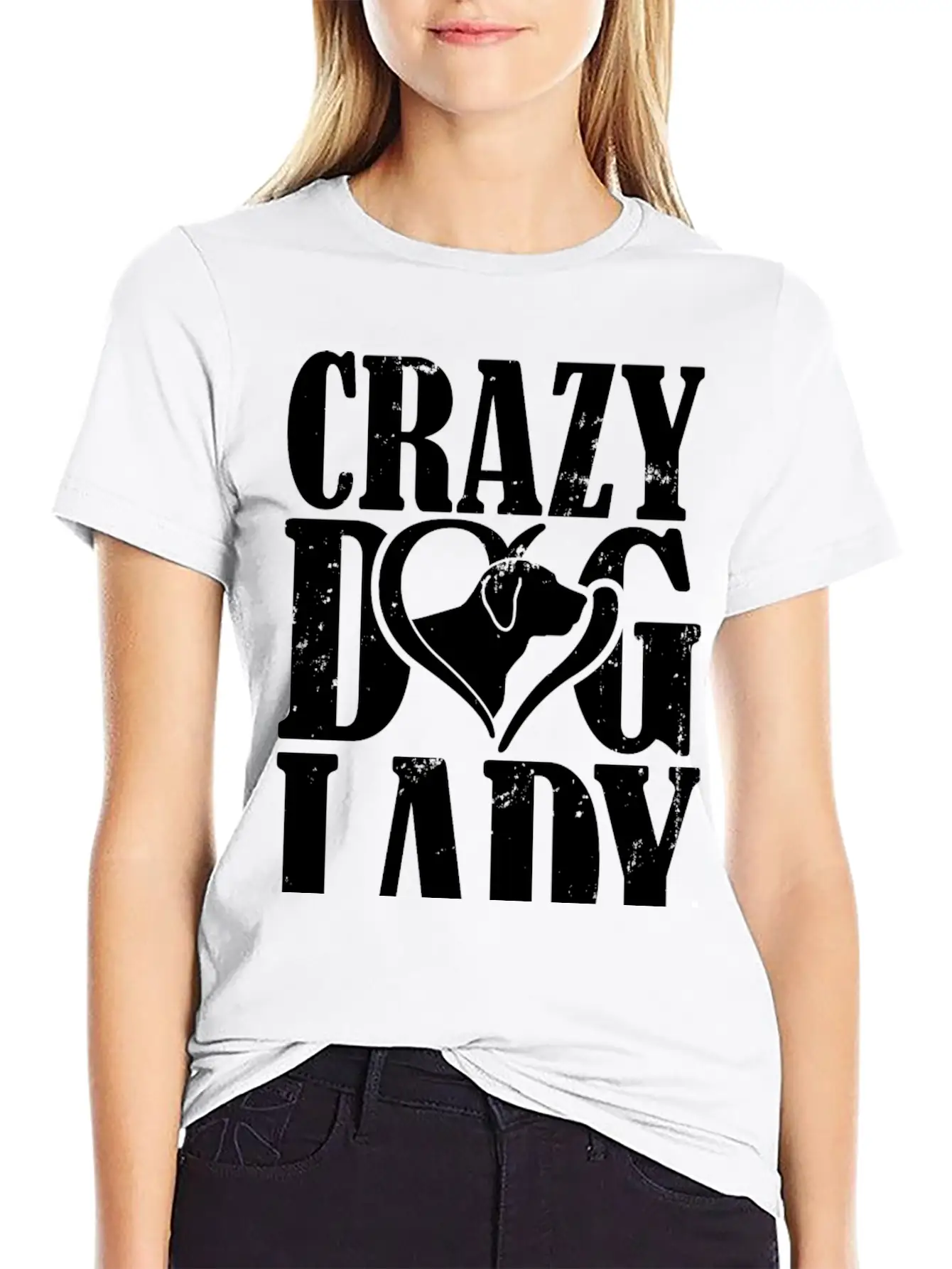 Dog Lover - Crazy Dog Lady T - Shirt Basic Graphic T-Shirt – Daily Comfort In Soft Cotton