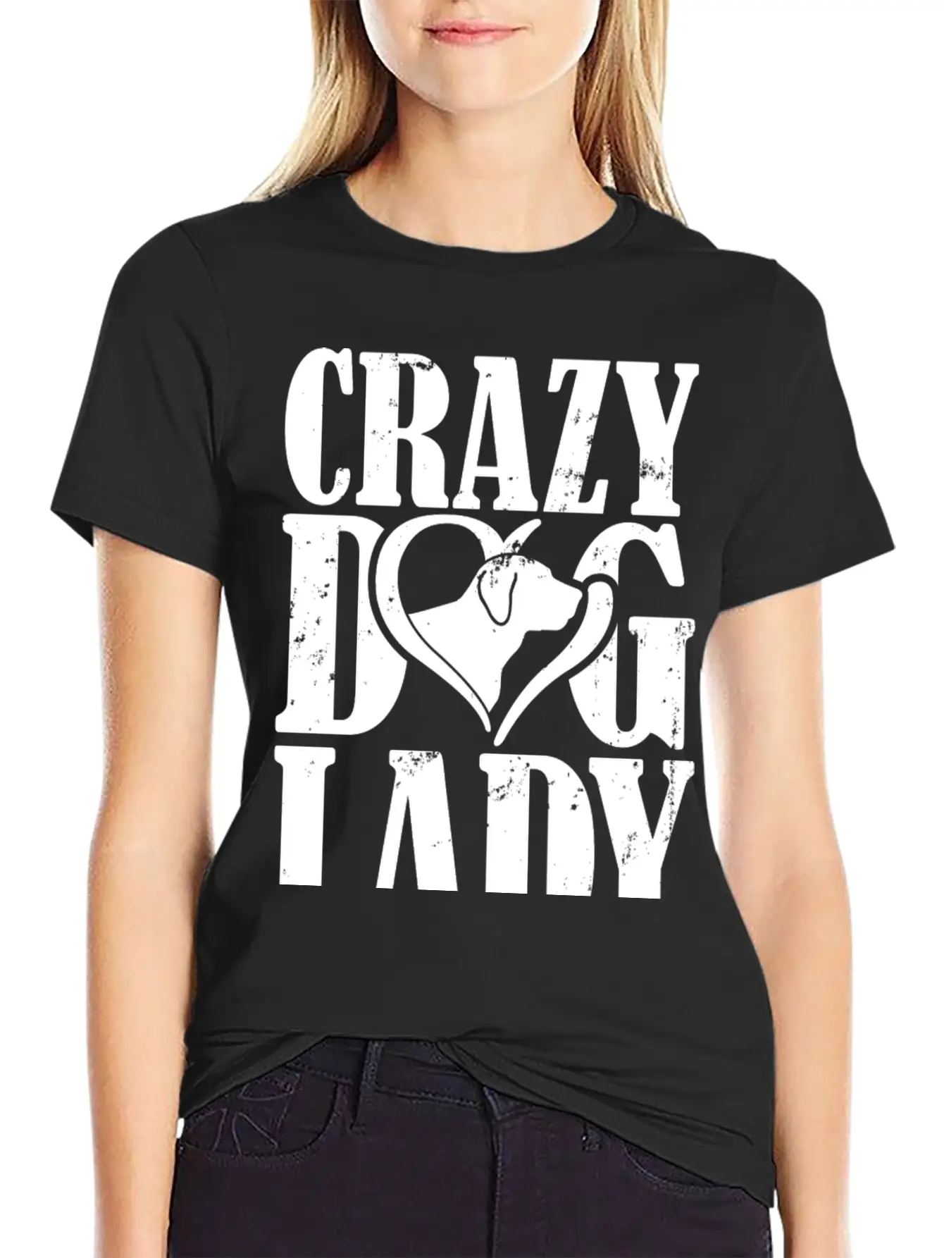 Dog Lover - Crazy Dog Lady T - Shirt Basic Graphic T-Shirt – Daily Comfort In Soft Cotton