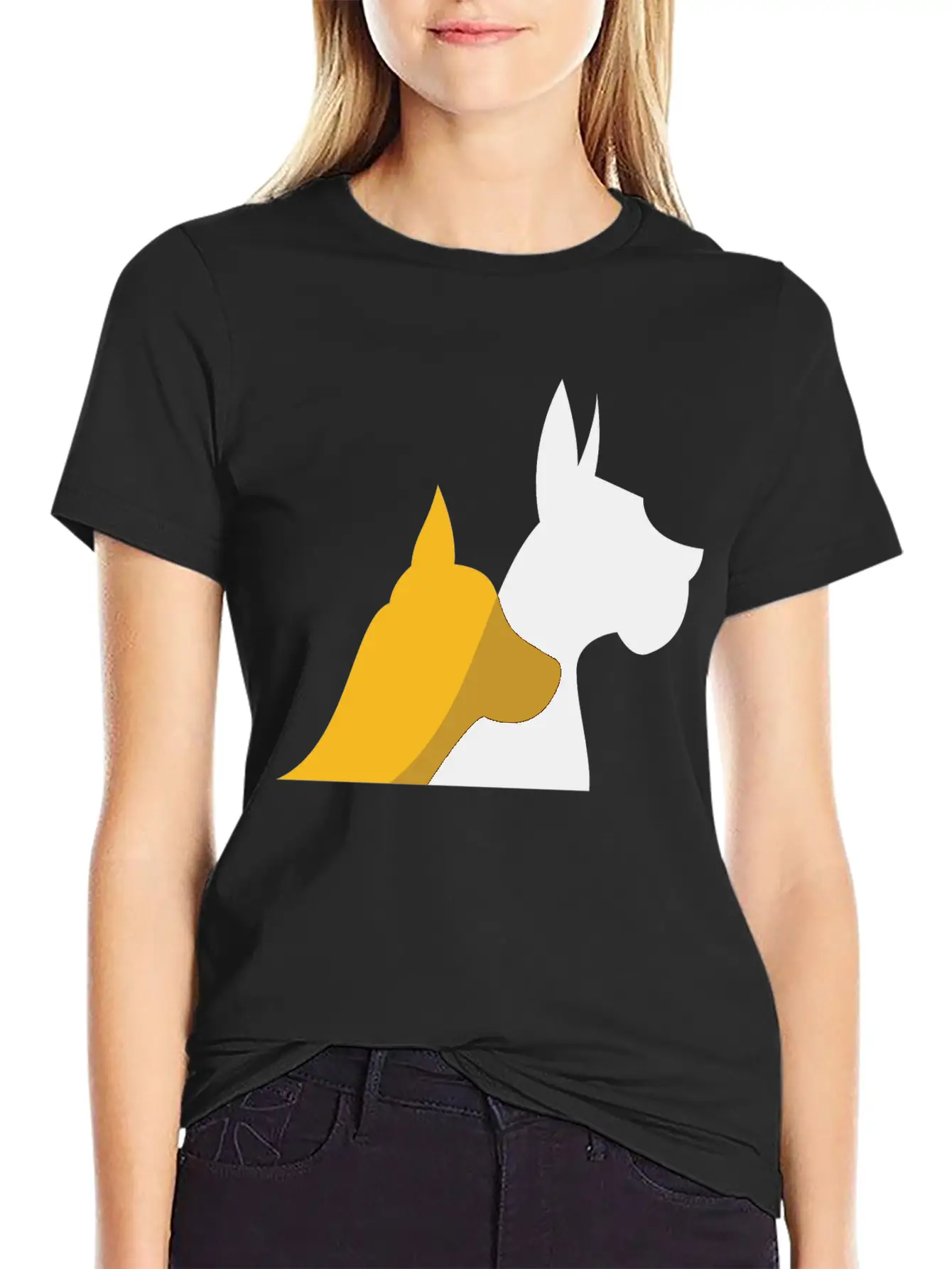 Dog Motif Stylish Everyday T-Shirt – Unisex Basic Cotton Tee