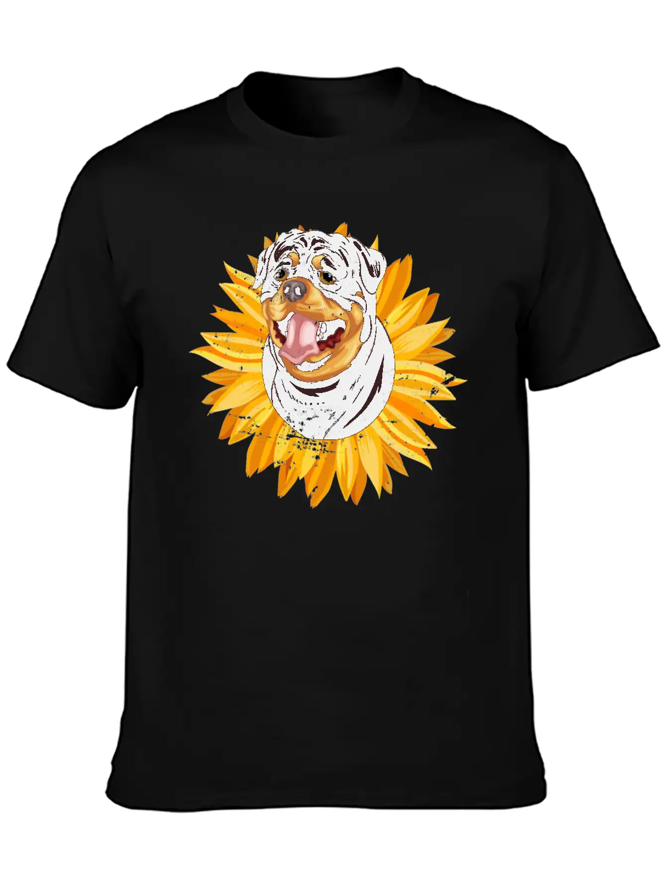 Dog Owner Cute Rottie Yellow Sunflower Rottweile Comfortable Minimalist Graphic Tee – Summer Style Essential
