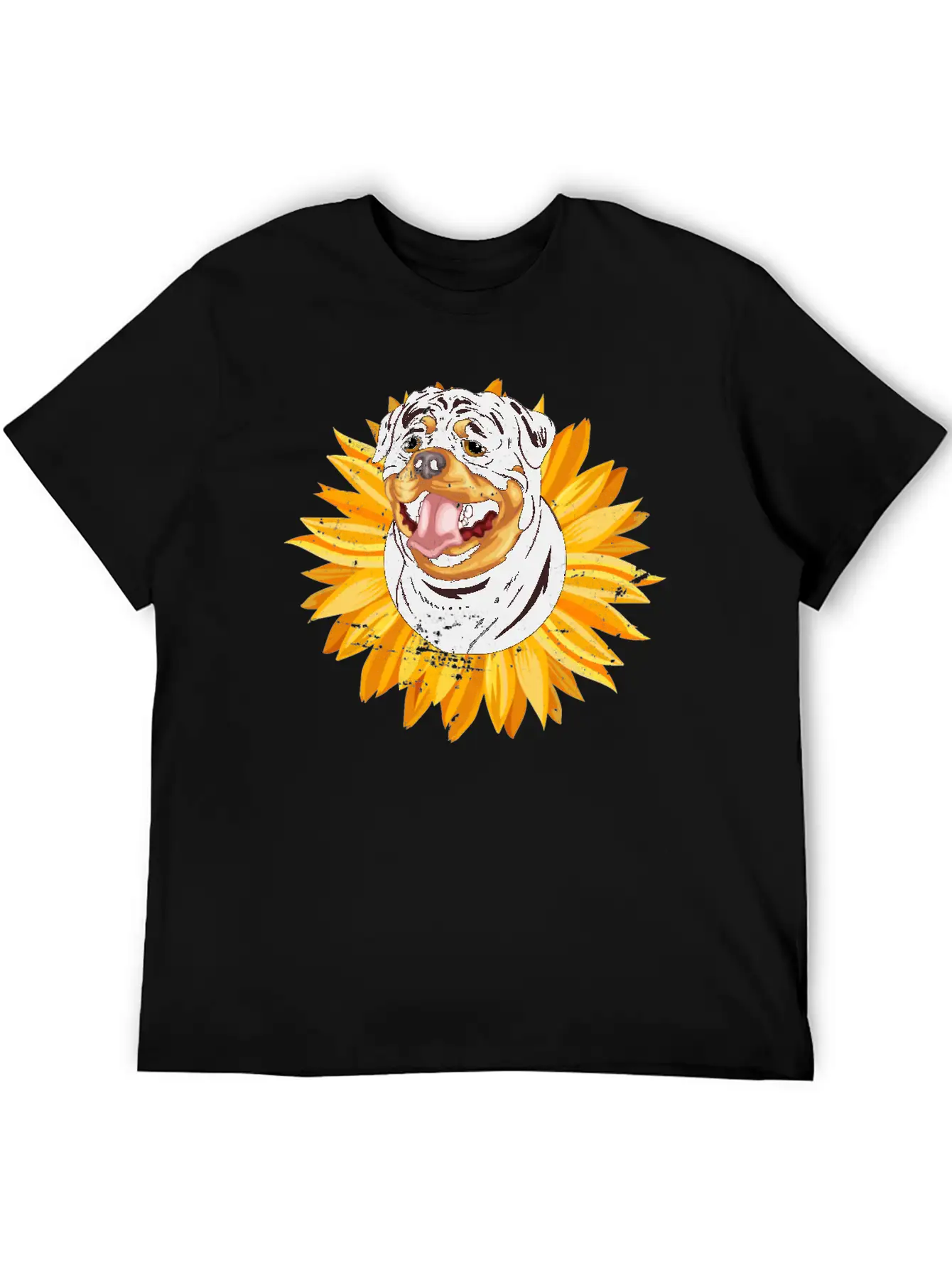 Dog Owner Cute Rottie Yellow Sunflower Rottweile Comfortable Minimalist Graphic Tee – Summer Style Essential