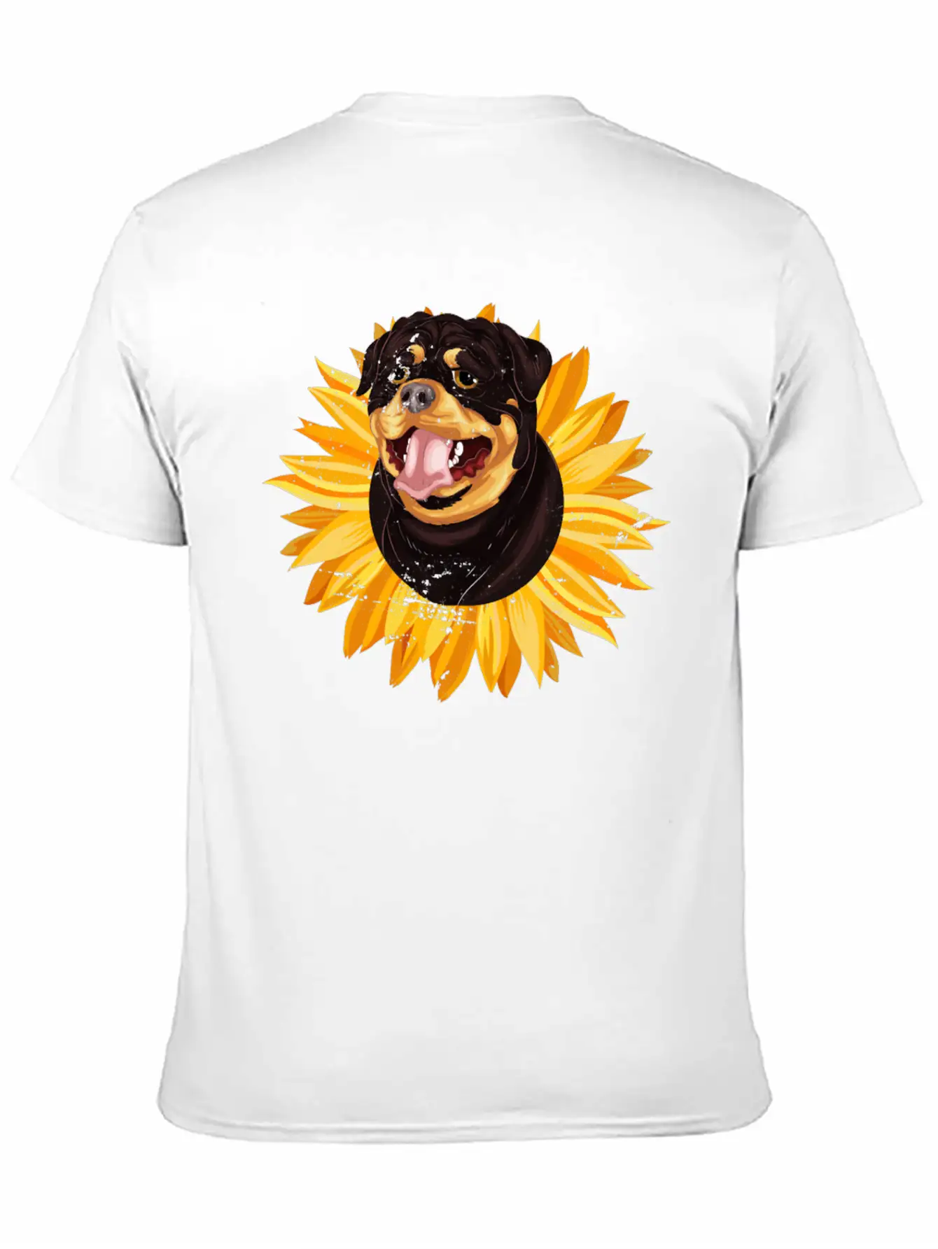 Dog Owner Cute Rottie Yellow Sunflower Rottweile Comfortable Minimalist Graphic Tee – Summer Style Essential