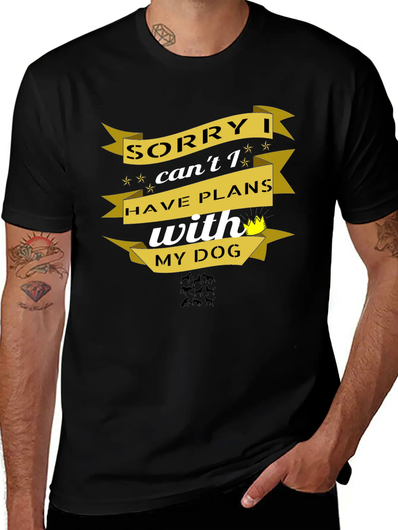 Dog - Plans With My Dog Essential Unisex Summer Tee – Soft Cotton Casual Fit