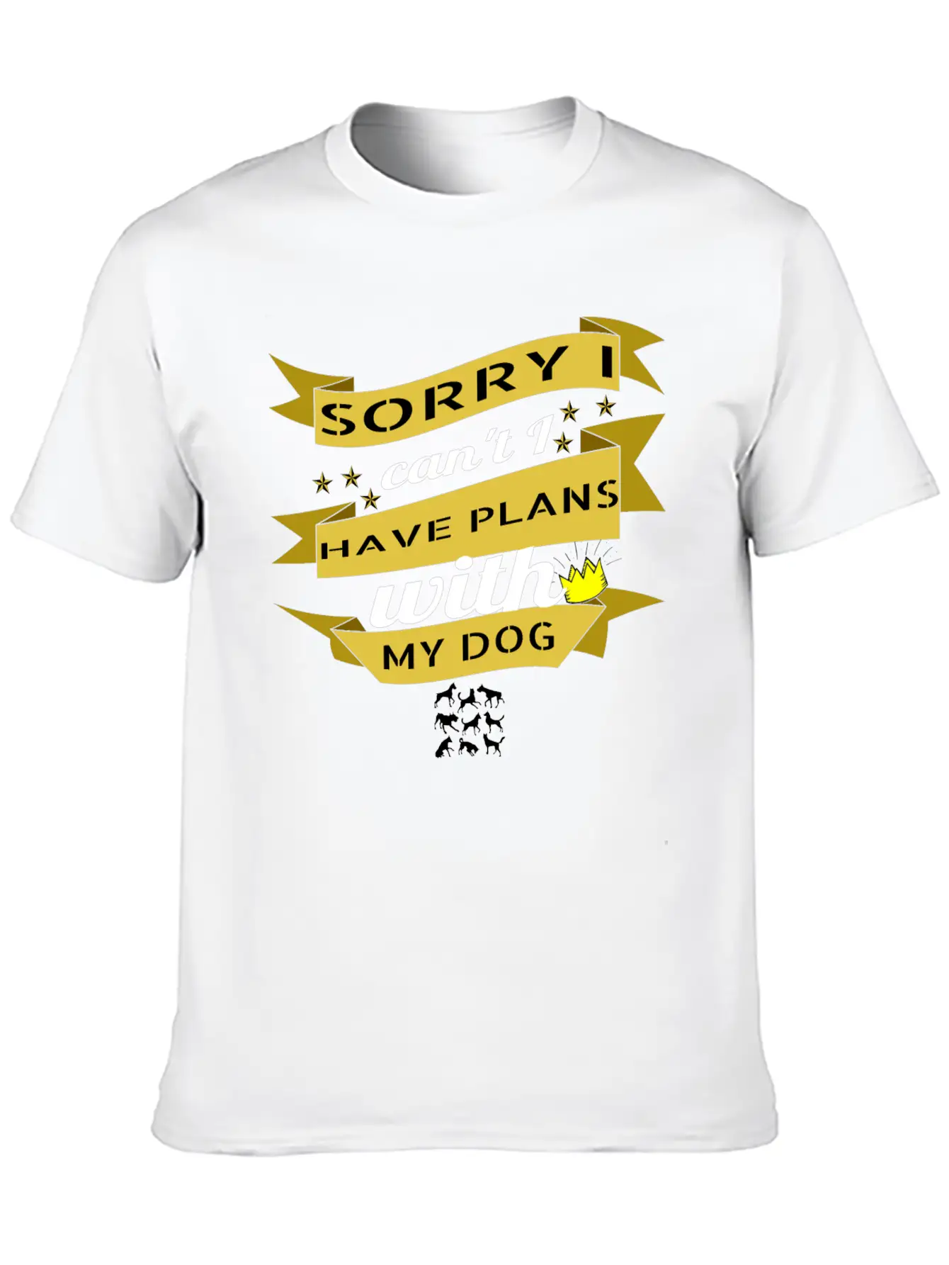 Dog - Plans With My Dog Essential Unisex Summer Tee – Soft Cotton Casual Fit