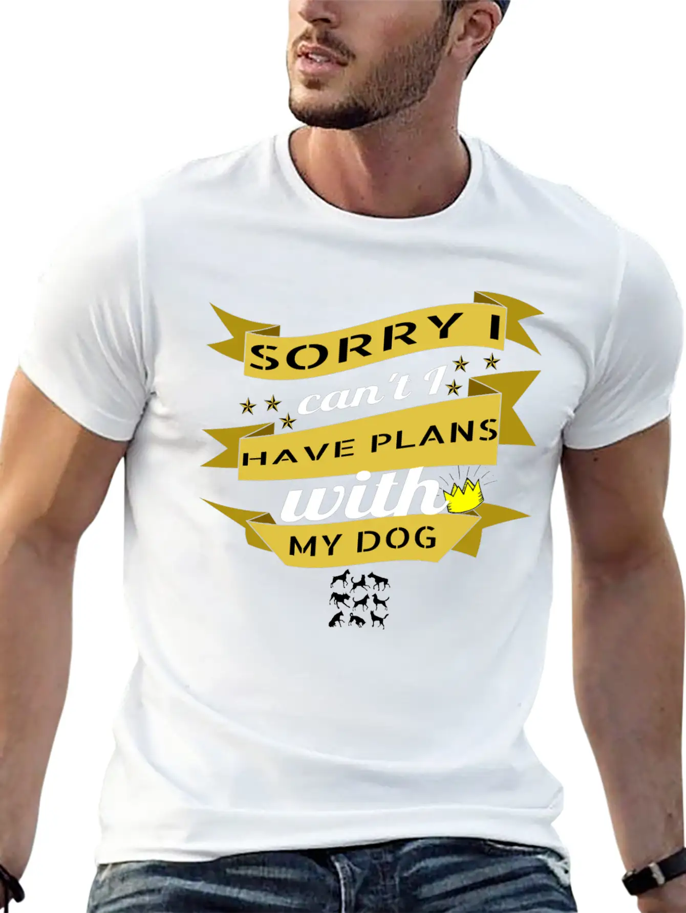 Dog - Plans With My Dog Essential Unisex Summer Tee – Soft Cotton Casual Fit