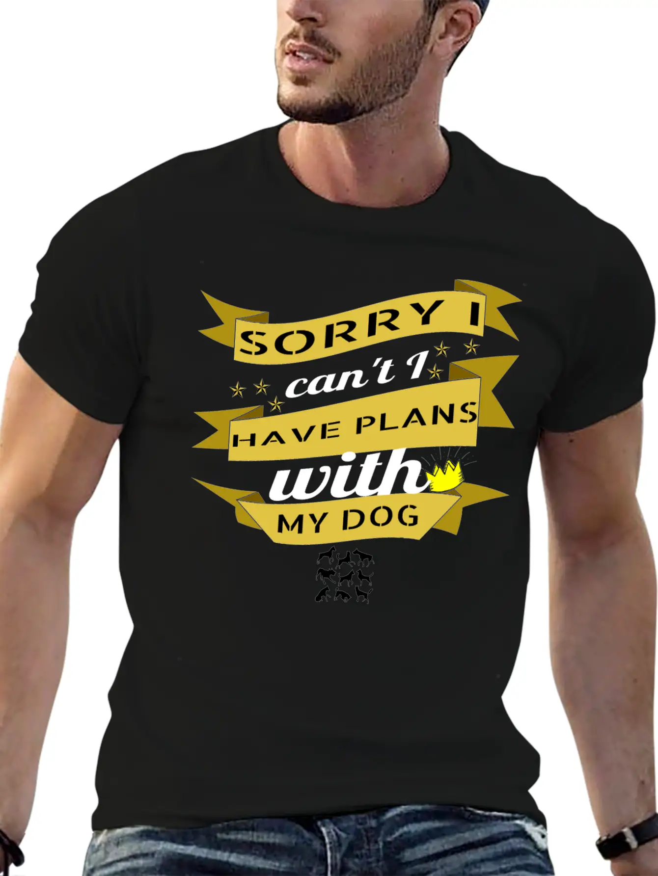 Dog - Plans With My Dog Essential Unisex Summer Tee – Soft Cotton Casual Fit