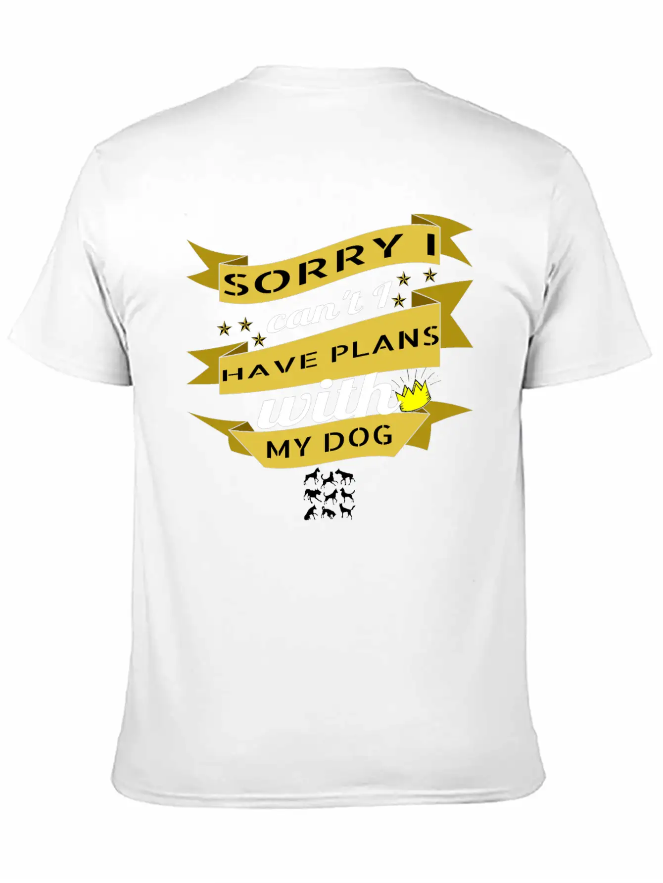 Dog - Plans With My Dog Essential Unisex Summer Tee – Soft Cotton Casual Fit