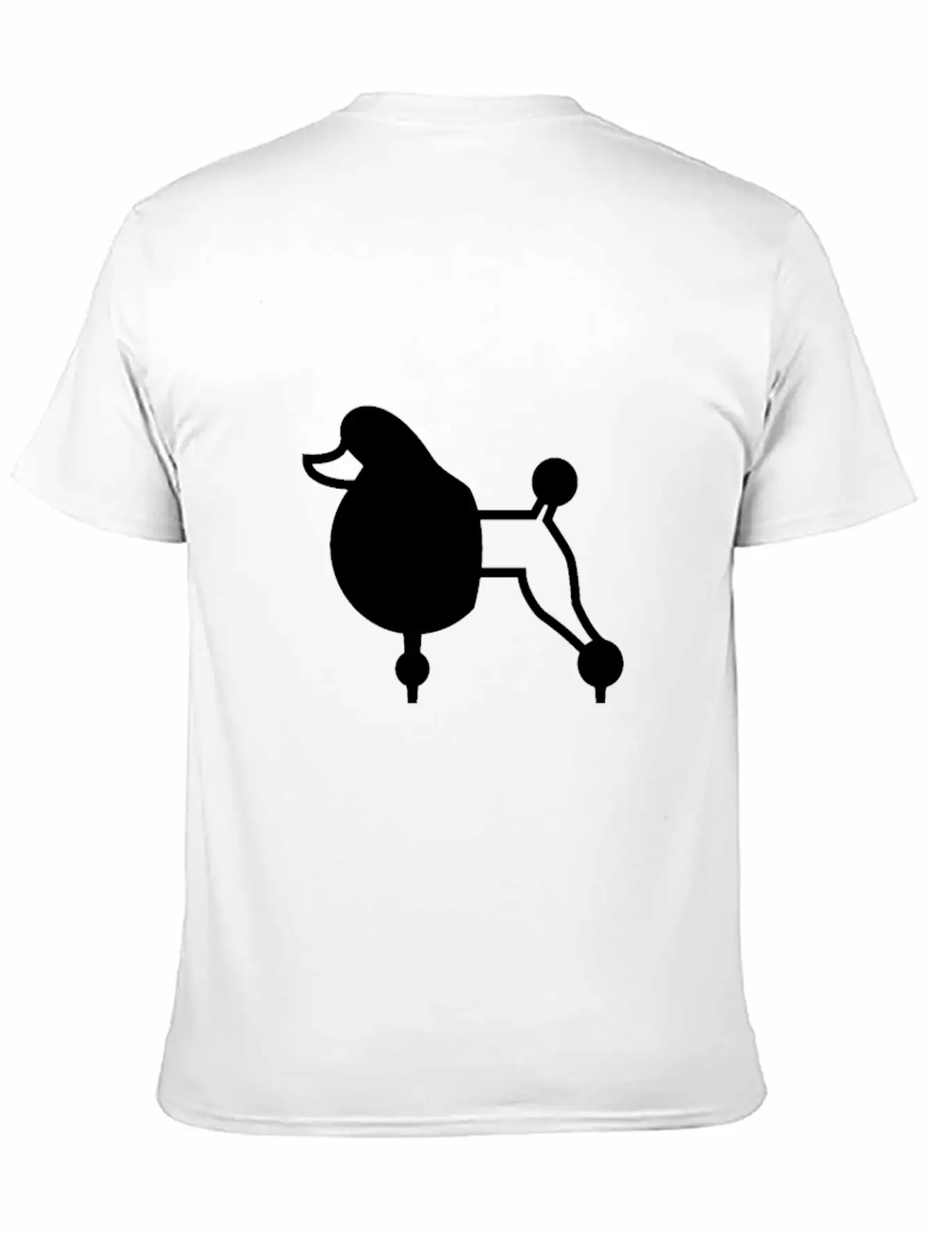 Dog Poodle Comfortable Minimalist Graphic Tee – Summer Style Essential