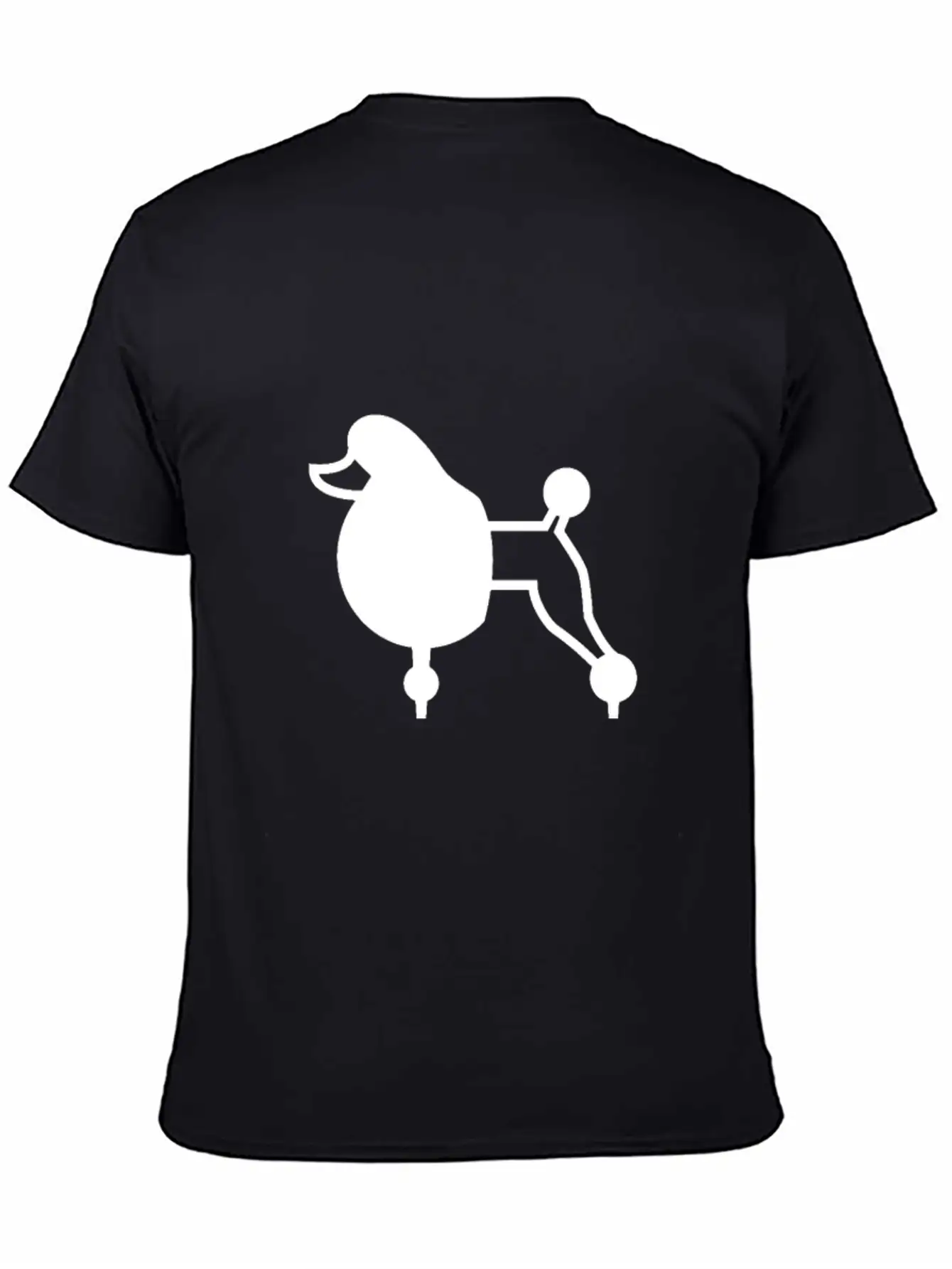 Dog Poodle Comfortable Minimalist Graphic Tee – Summer Style Essential