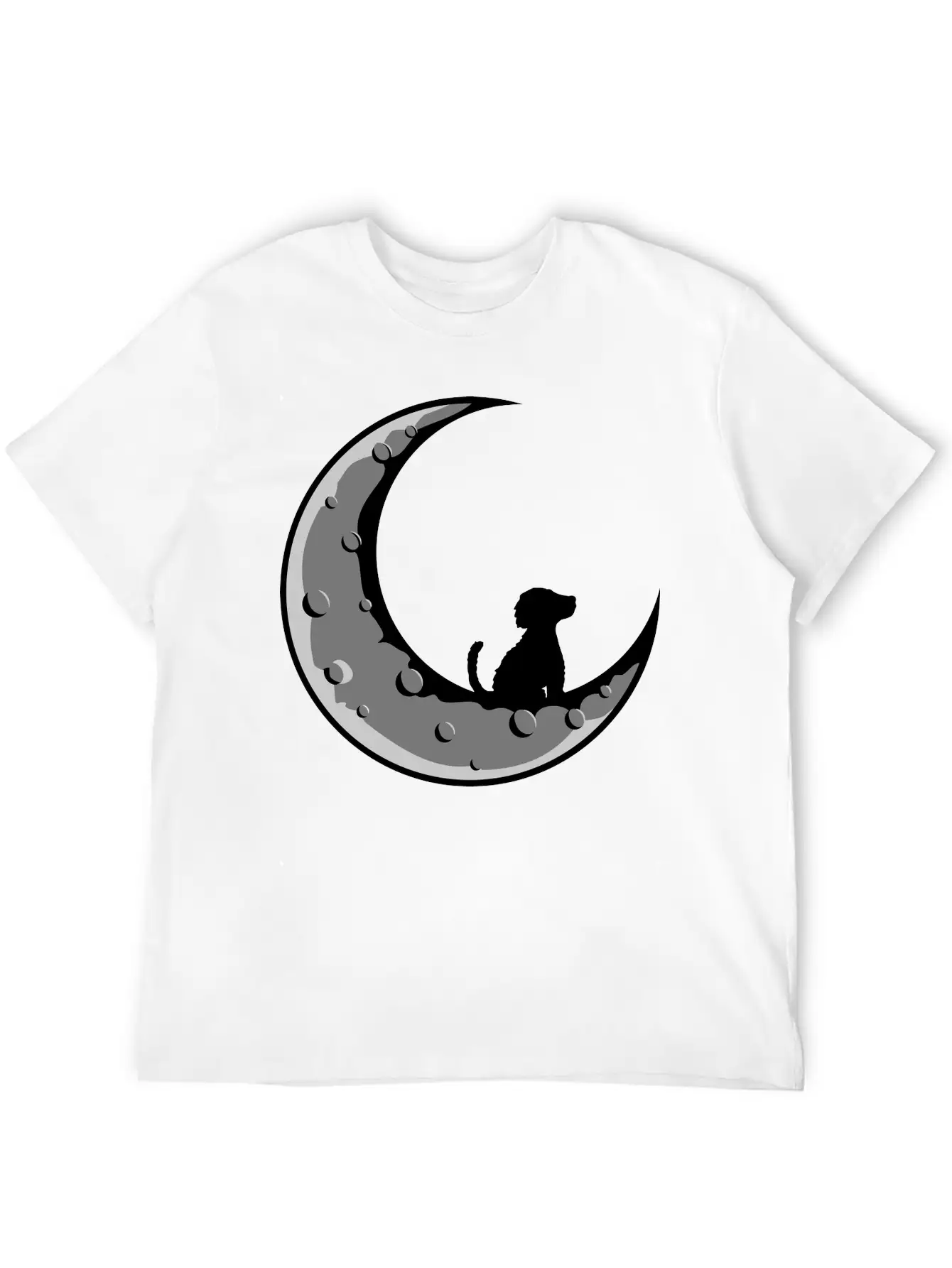 Dog Sits On The Basic Graphic T-Shirt – Daily Comfort In Soft Cotton