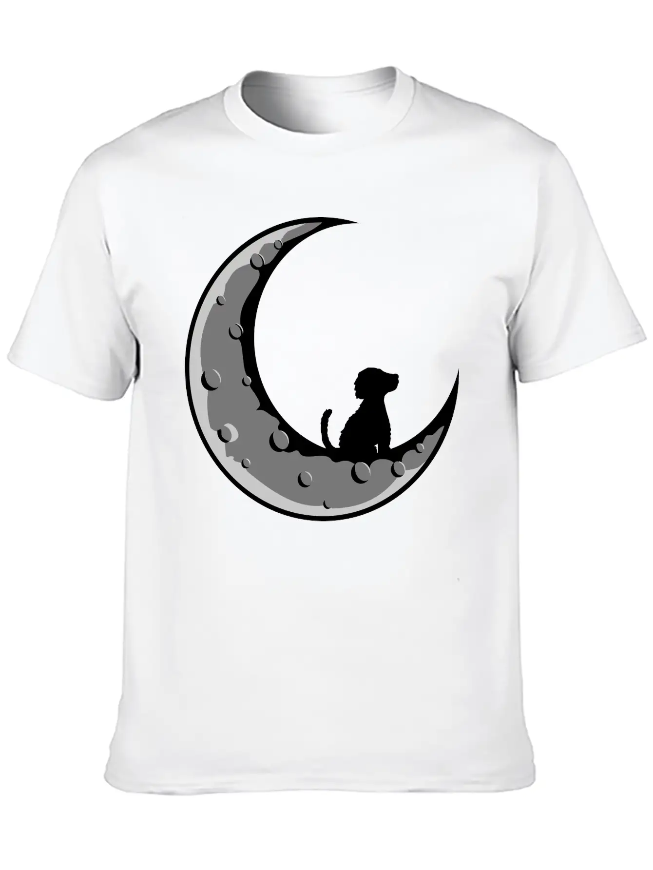 Dog Sits On The Basic Graphic T-Shirt – Daily Comfort In Soft Cotton