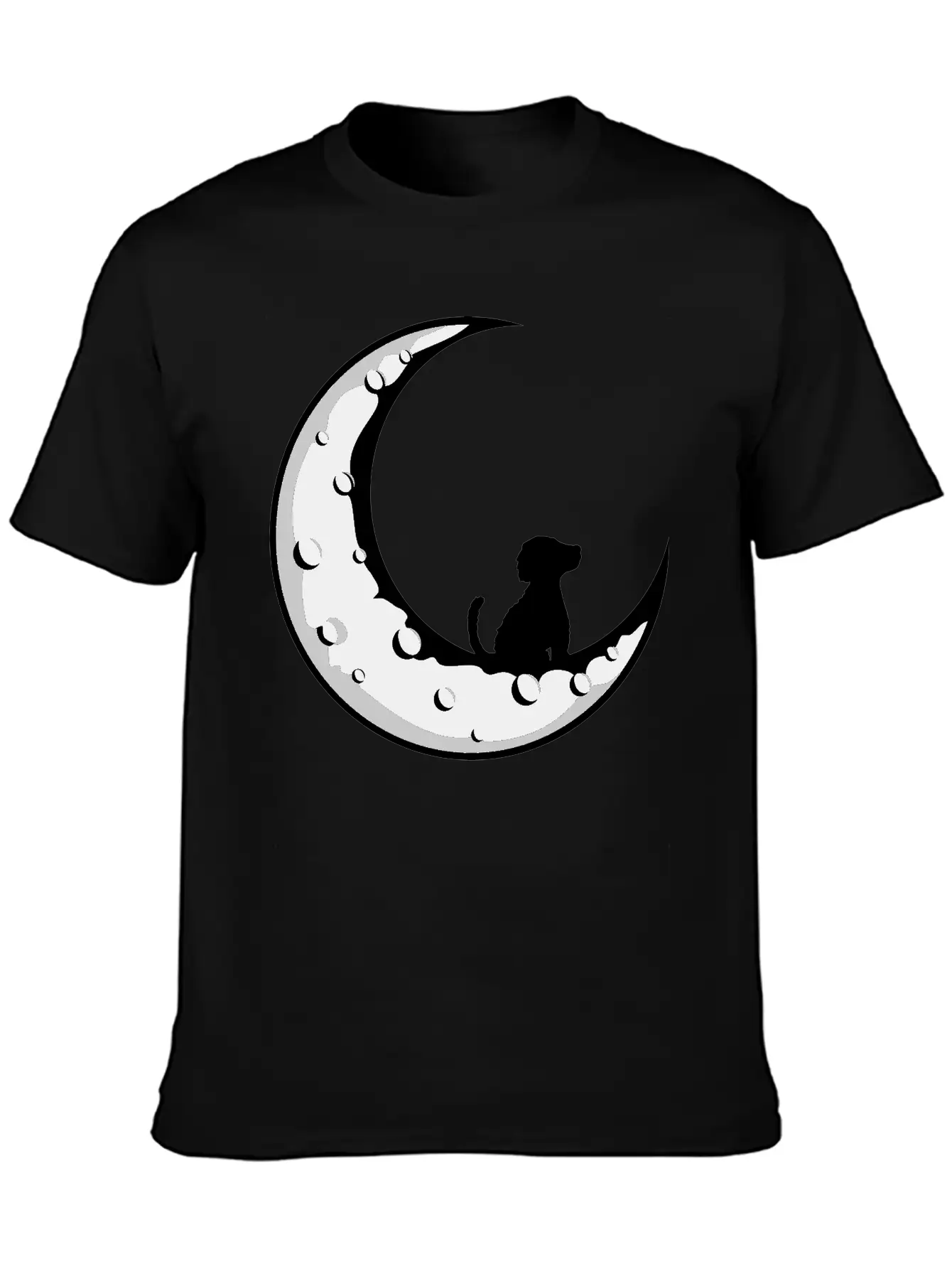 Dog Sits On The Basic Graphic T-Shirt – Daily Comfort In Soft Cotton