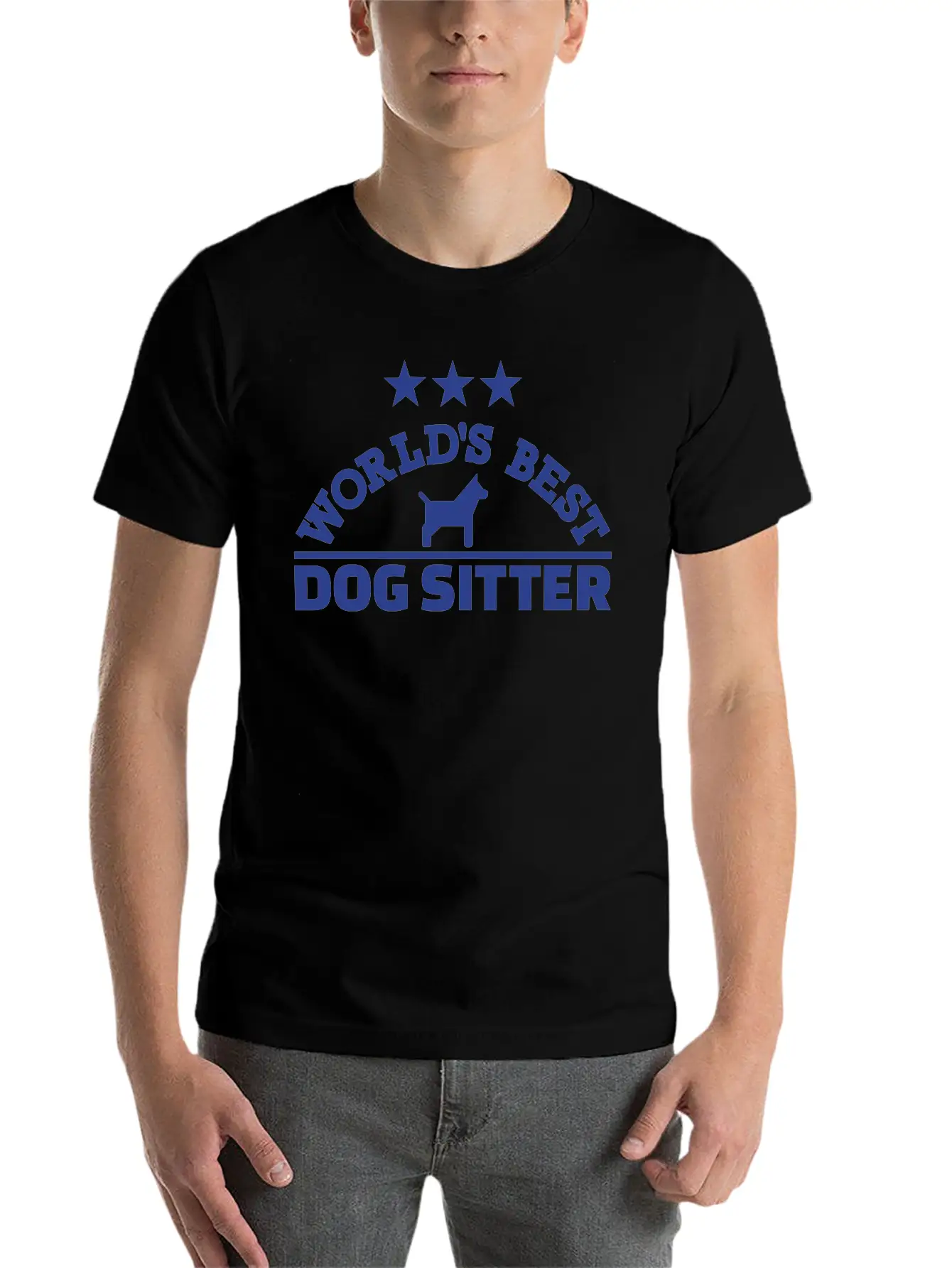 Dog Sitter Unisex Short Sleeve Soft Cotton T-Shirt – Casual Everyday Wear
