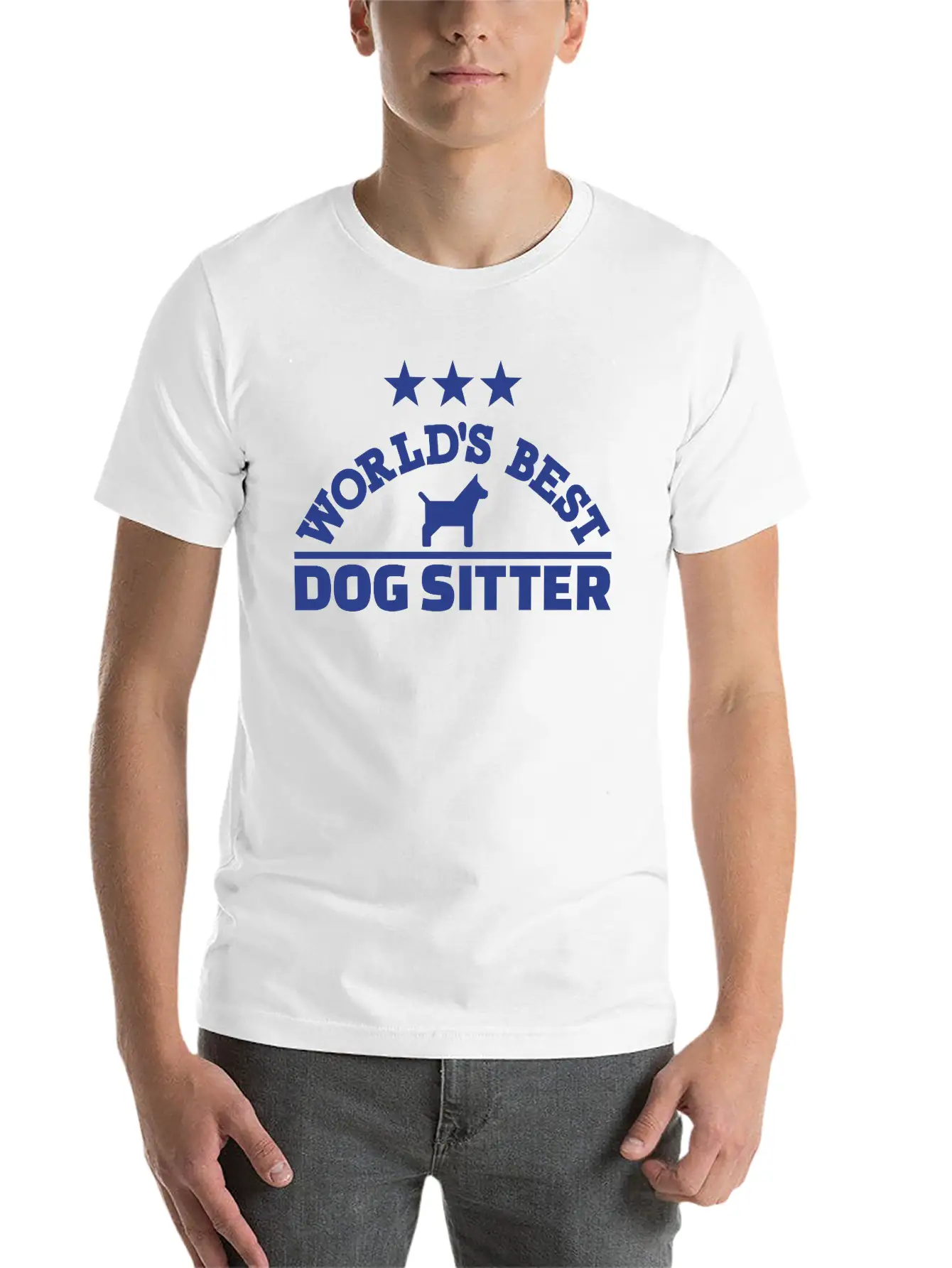 Dog Sitter Unisex Short Sleeve Soft Cotton T-Shirt – Casual Everyday Wear