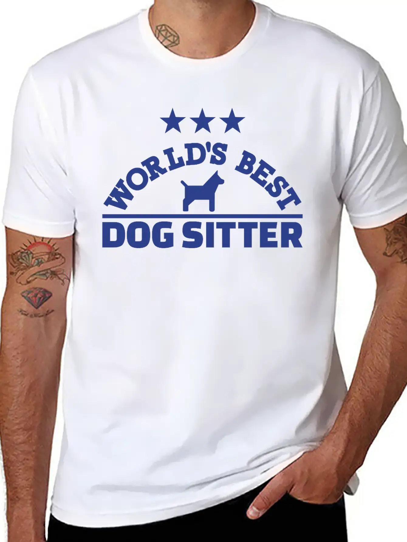 Dog Sitter Unisex Short Sleeve Soft Cotton T-Shirt – Casual Everyday Wear