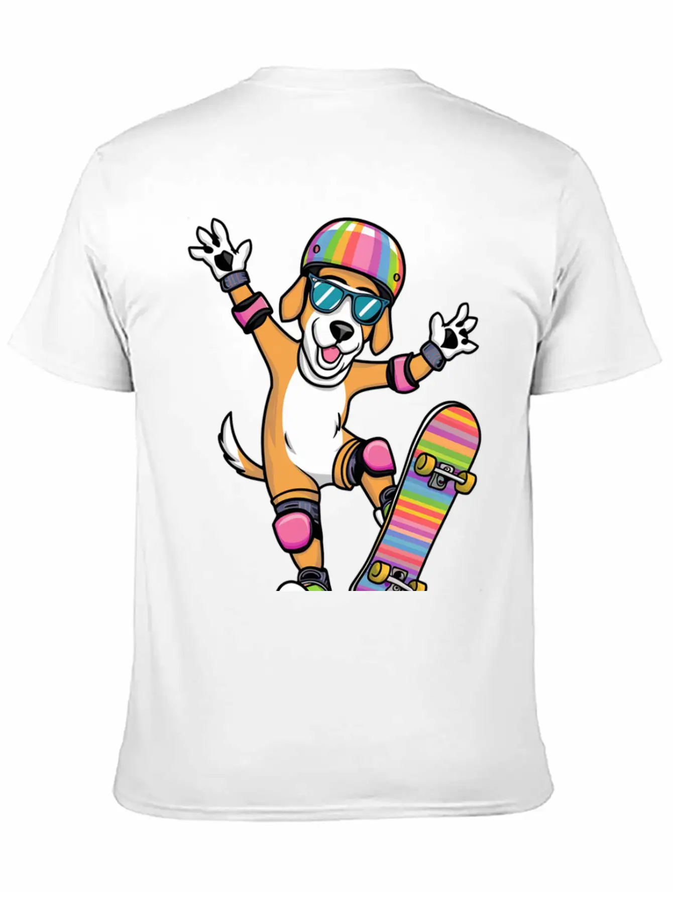 Dog SKATEBOARD Basic Graphic T-Shirt – Daily Comfort In Soft Cotton