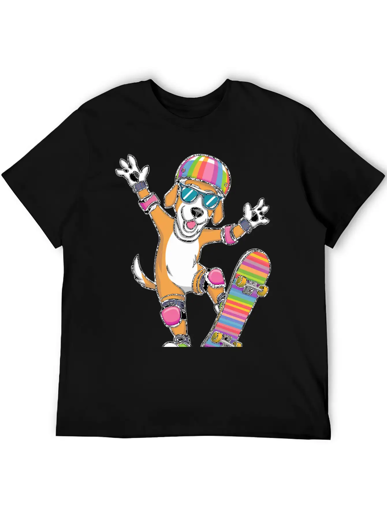 Dog SKATEBOARD Basic Graphic T-Shirt – Daily Comfort In Soft Cotton