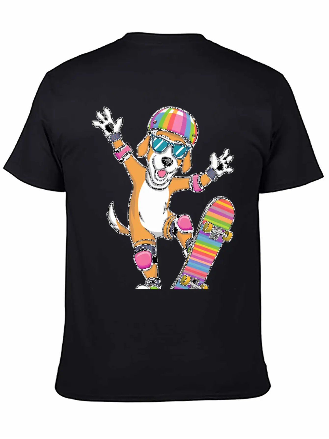 Dog SKATEBOARD Basic Graphic T-Shirt – Daily Comfort In Soft Cotton