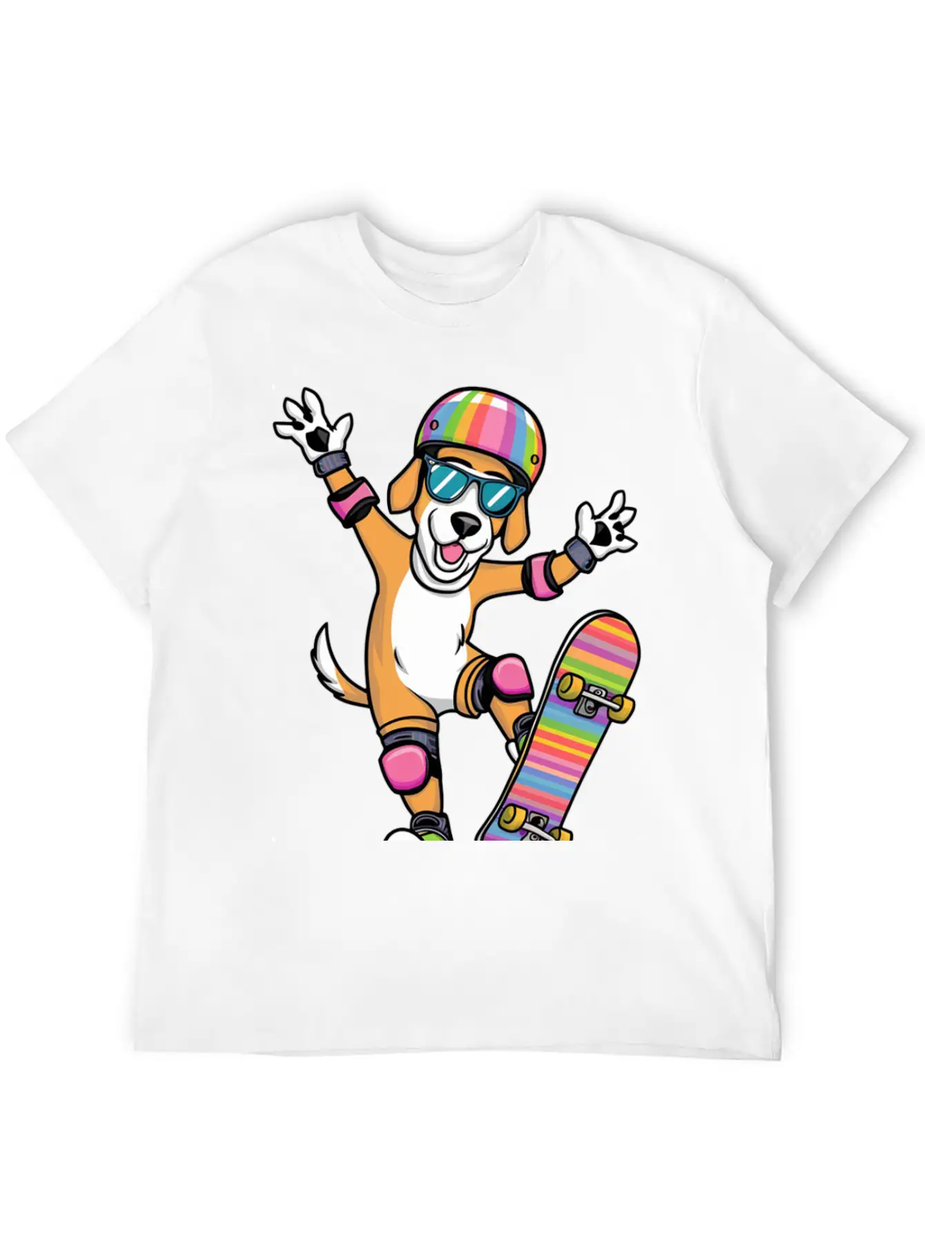 Dog SKATEBOARD Basic Graphic T-Shirt – Daily Comfort In Soft Cotton