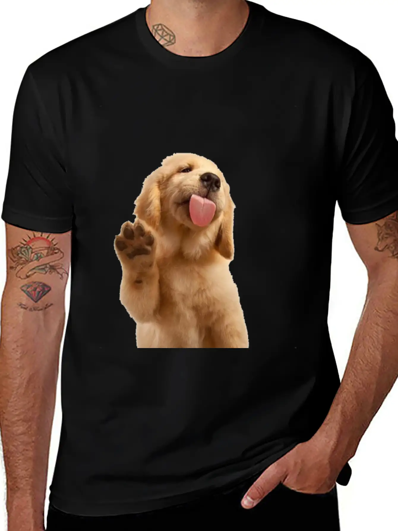 Dog Unisex Short Sleeve Soft Cotton T-Shirt – Casual Everyday Wear