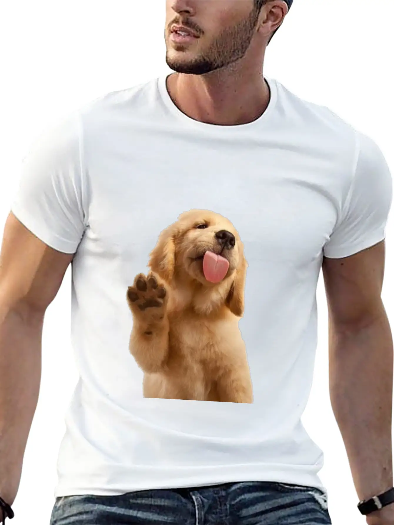 Dog Unisex Short Sleeve Soft Cotton T-Shirt – Casual Everyday Wear